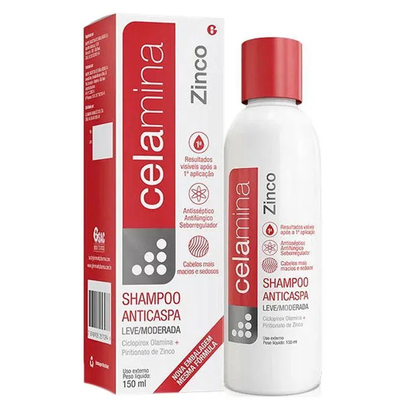 Shampoo Dermatológico Celamina Zinco Glenmark 200ml