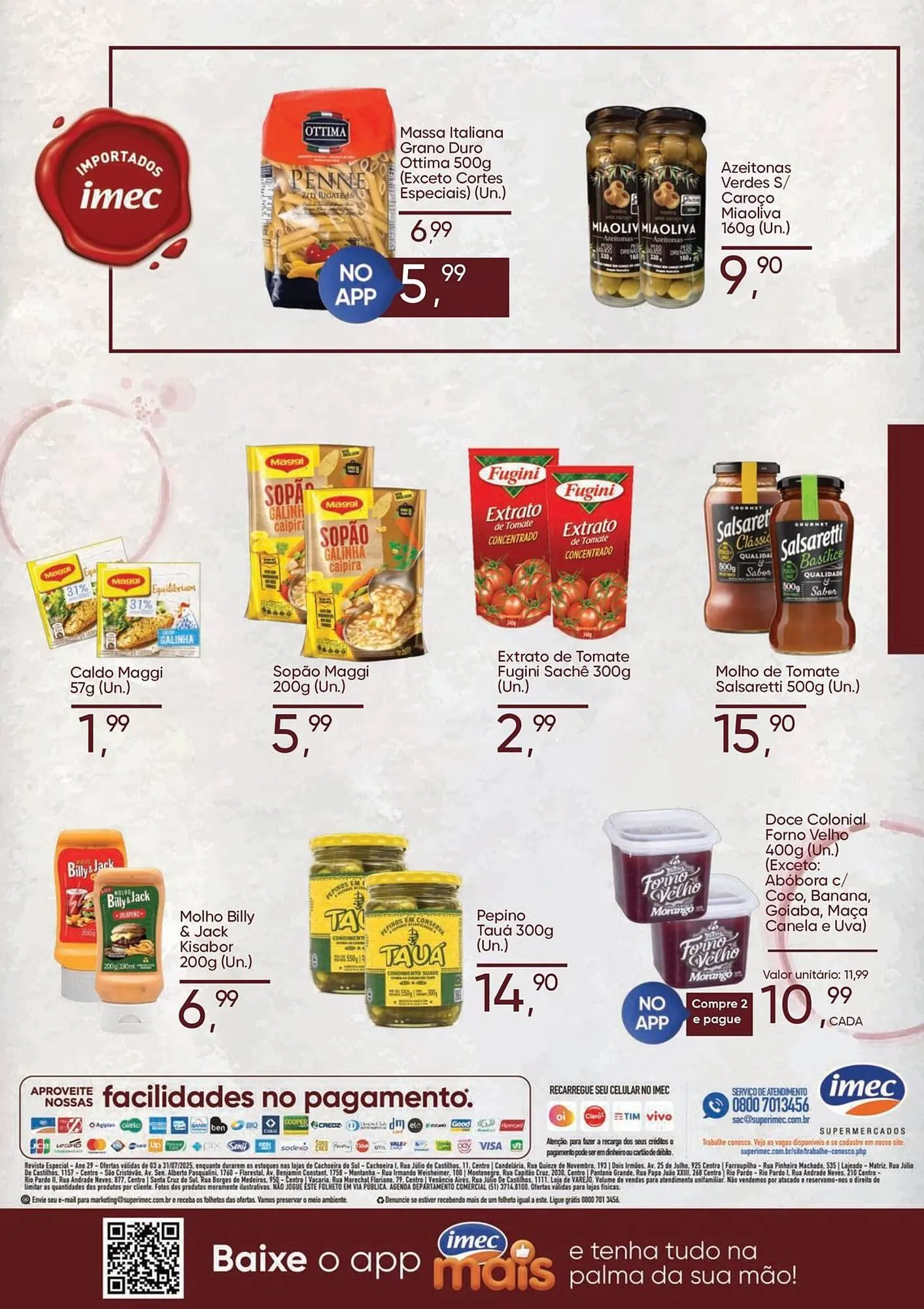 Encarte de Catálogo Imec Supermercados 3 de julho até 31 de julho 2025 - Pagina 16
