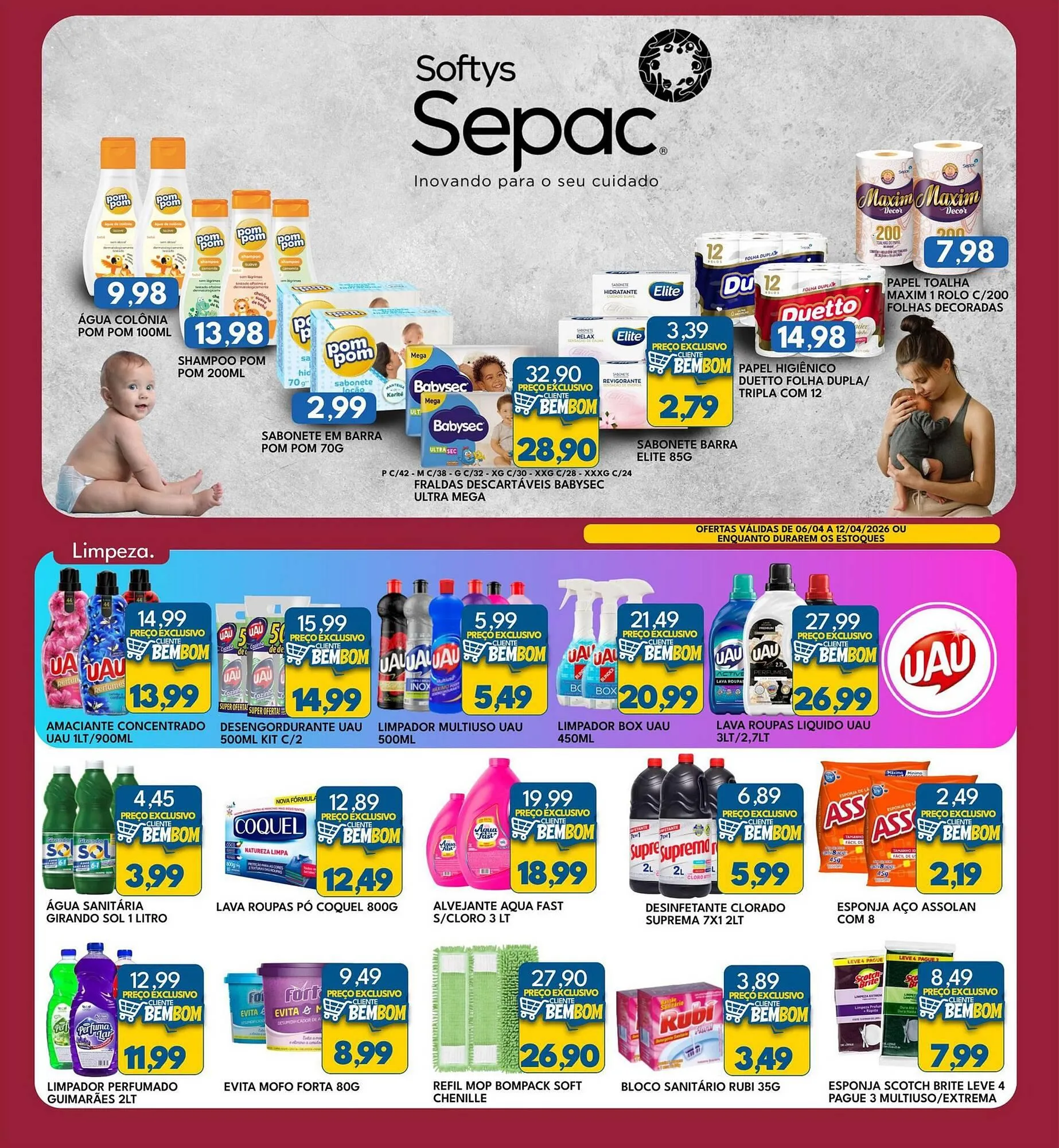 Encarte de Catálogo Rancho Bom Supermercados 6 de abril até 12 de abril 2026 - Pagina 3