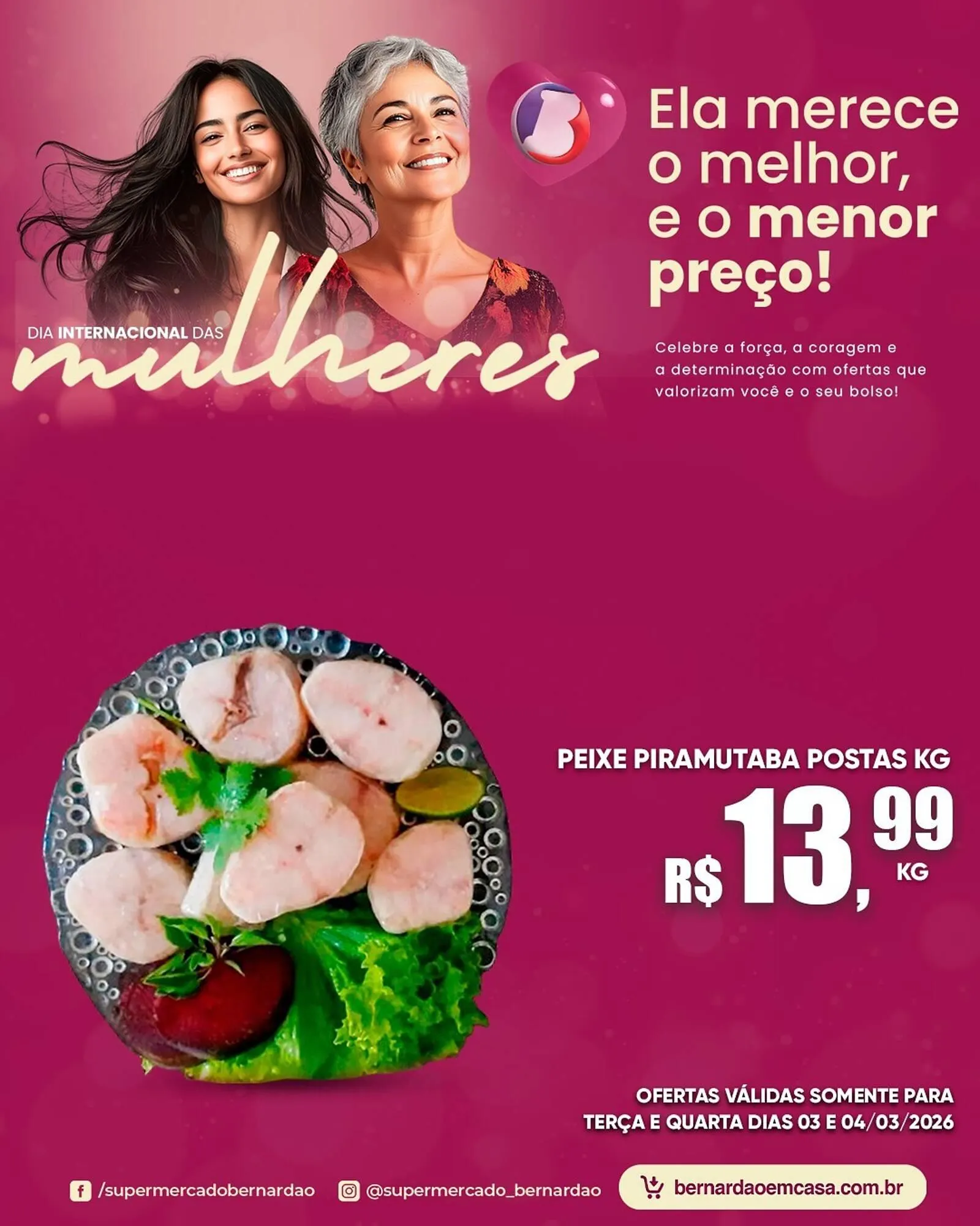 Encarte de Catálogo Supermercado Bernardão 2 de março até 4 de março 2026 - Pagina 1