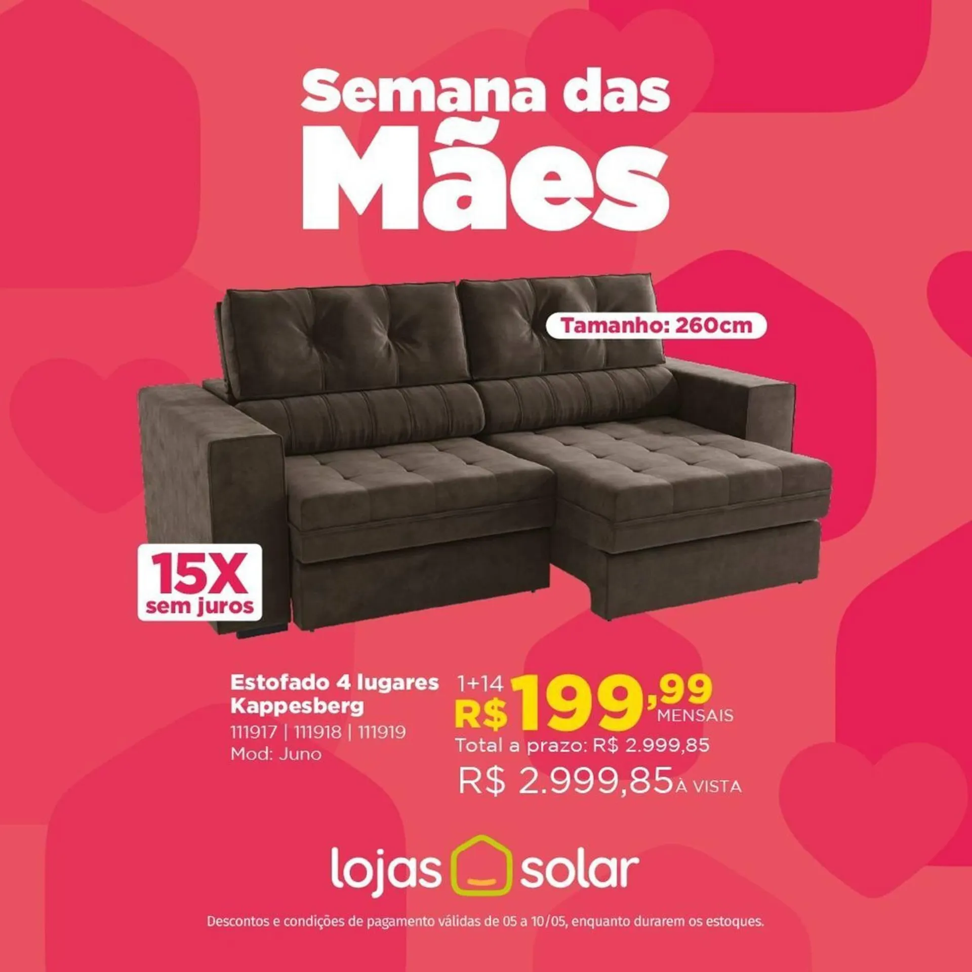 Encarte de Catálogo Lojas Solar 6 de maio até 10 de maio 2025 - Pagina 1