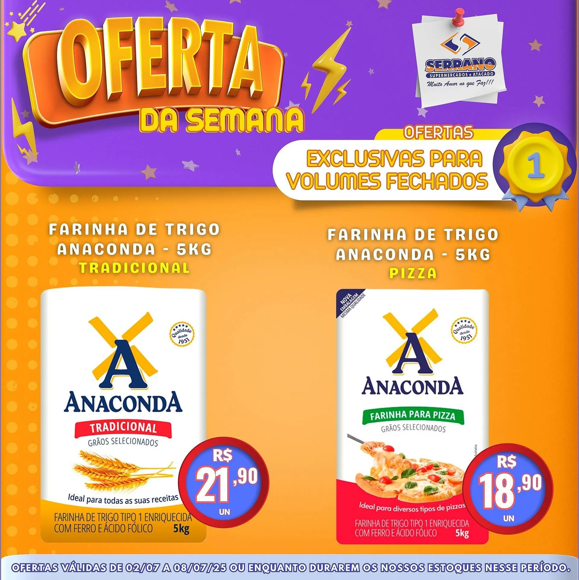 Encarte de Catálogo Serrano Supermercado 2 de julho até 8 de julho 2025 - Pagina 1