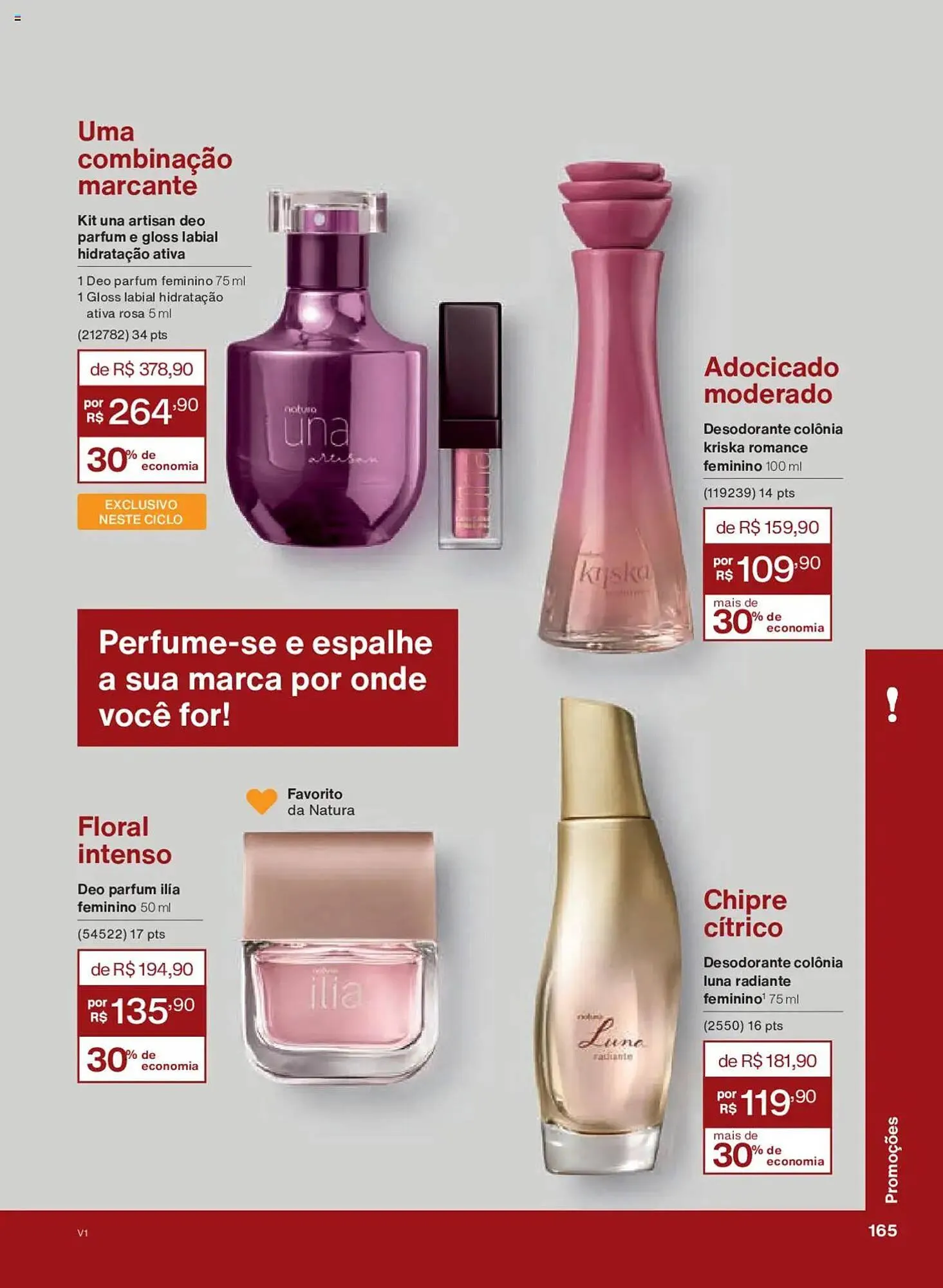 Encarte de Catálogo Natura 18 de agosto até 9 de setembro 2025 - Pagina 165
