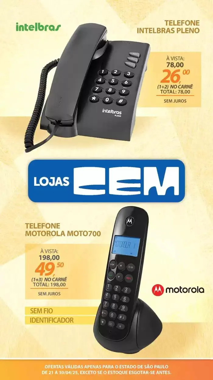 Encarte de Encarte Lojas Cem 18 de abril até 30 de abril 2025 - Pagina 10