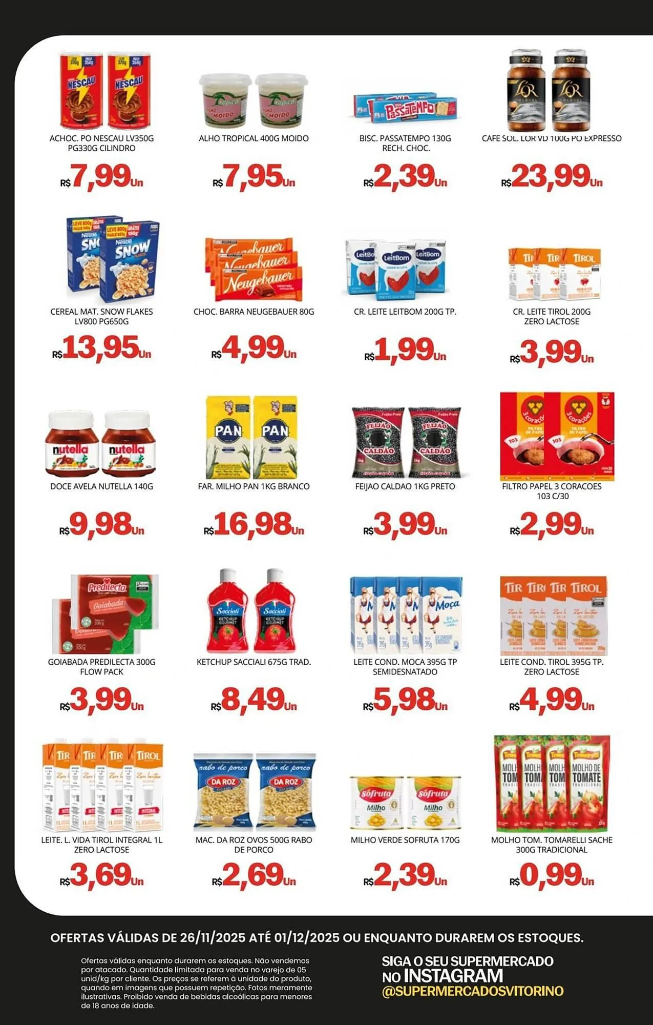 Encarte de Catálogo Supermercado Vitorino 26 de novembro até 1 de dezembro 2025 - Pagina 2