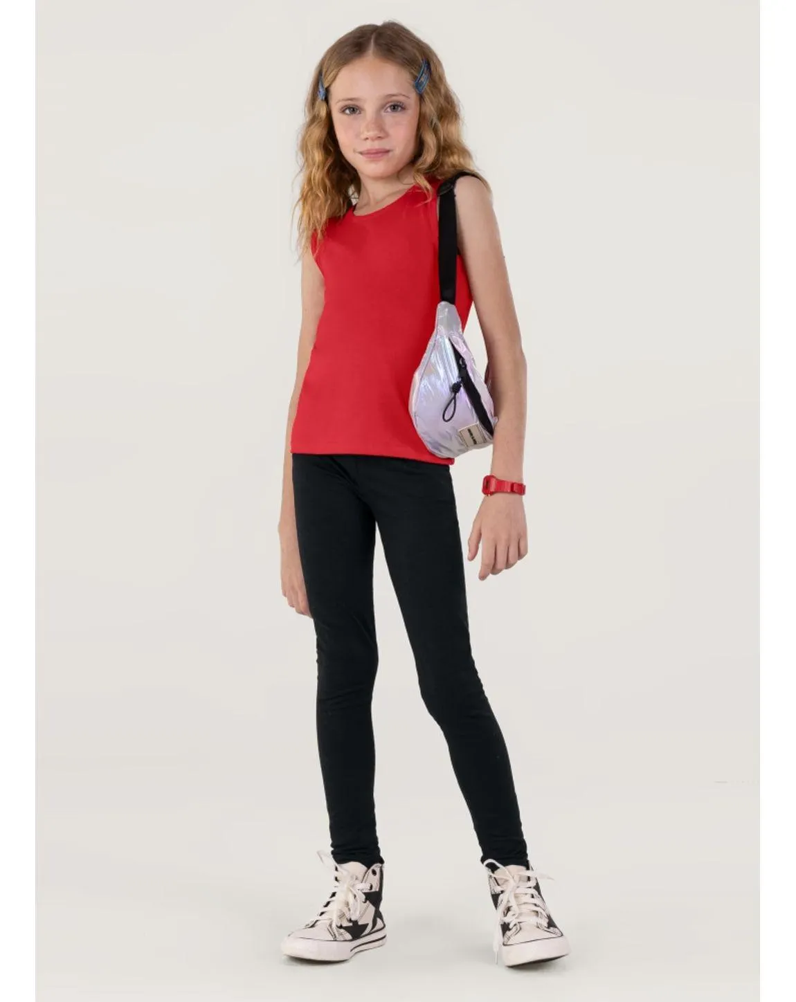 Calça Legging Básica Infantil menina em cotton Brandili