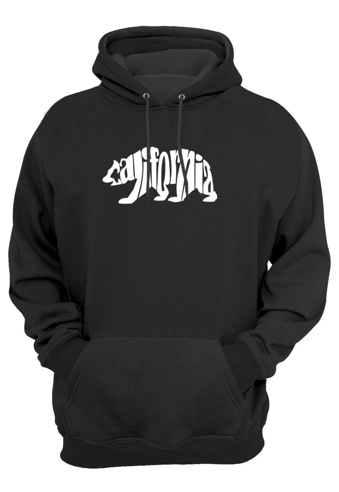 Moletom Flanelado Blusa de Frio Urso California Preto