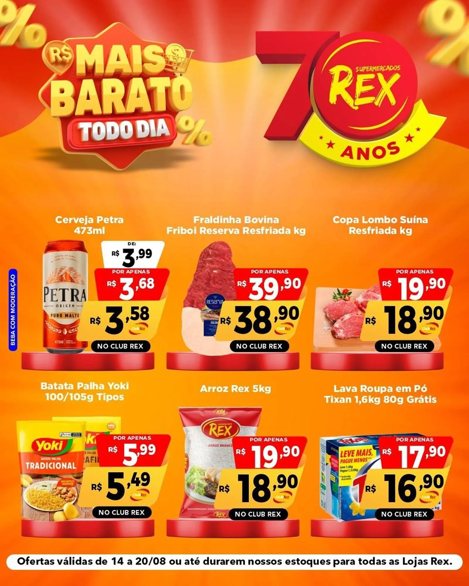 Encarte de Catálogo Supermercados Rex 15 de agosto até 20 de agosto 2025 - Pagina 3