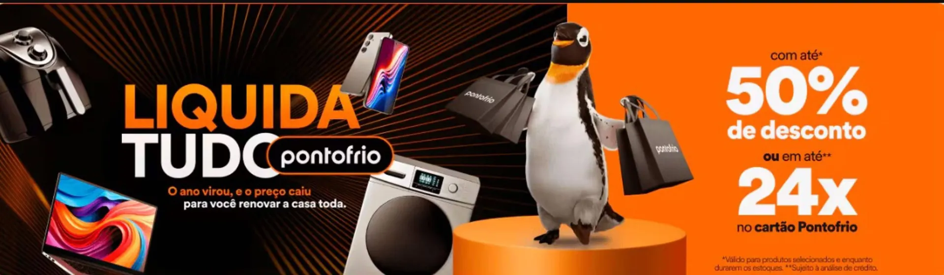 Encarte de Catálogo Pontofrio 12 de janeiro até 17 de janeiro 2026 - Pagina 1