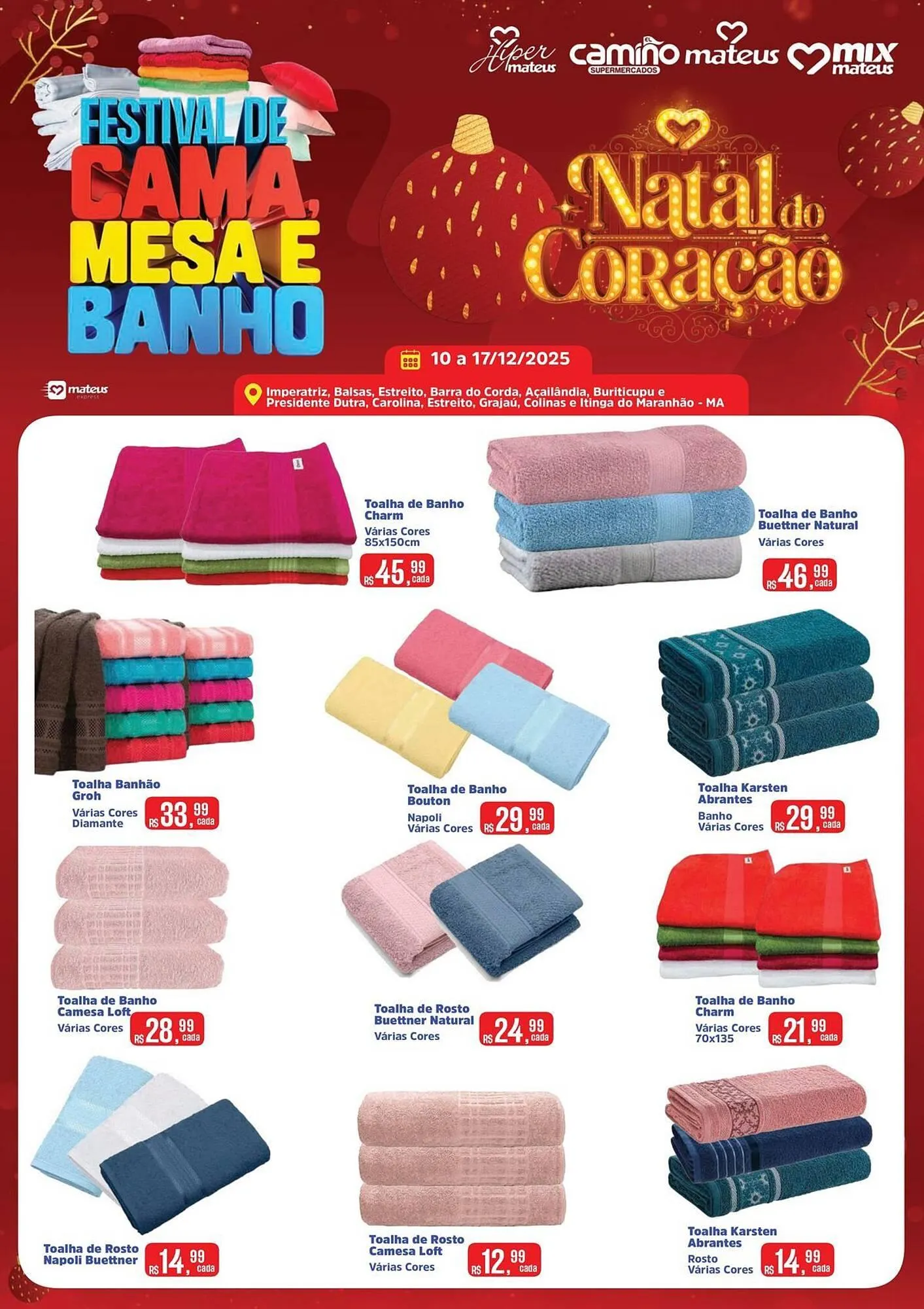 Encarte de Catálogo Supermercados Mateus 11 de dezembro até 17 de dezembro 2025 - Pagina 1