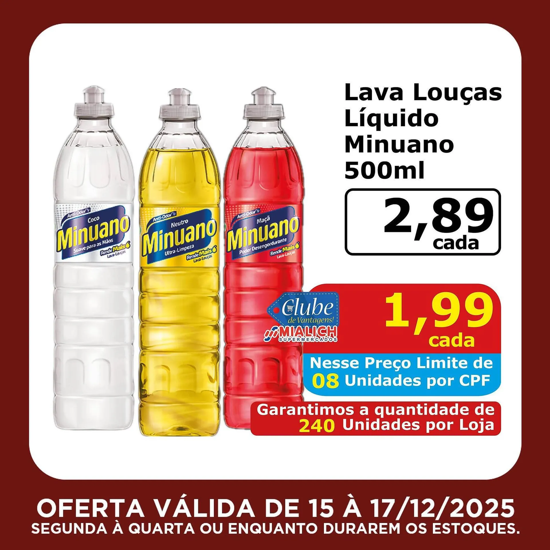 Encarte de Catálogo Mialich Supermercados 15 de dezembro até 17 de dezembro 2025 - Pagina 3