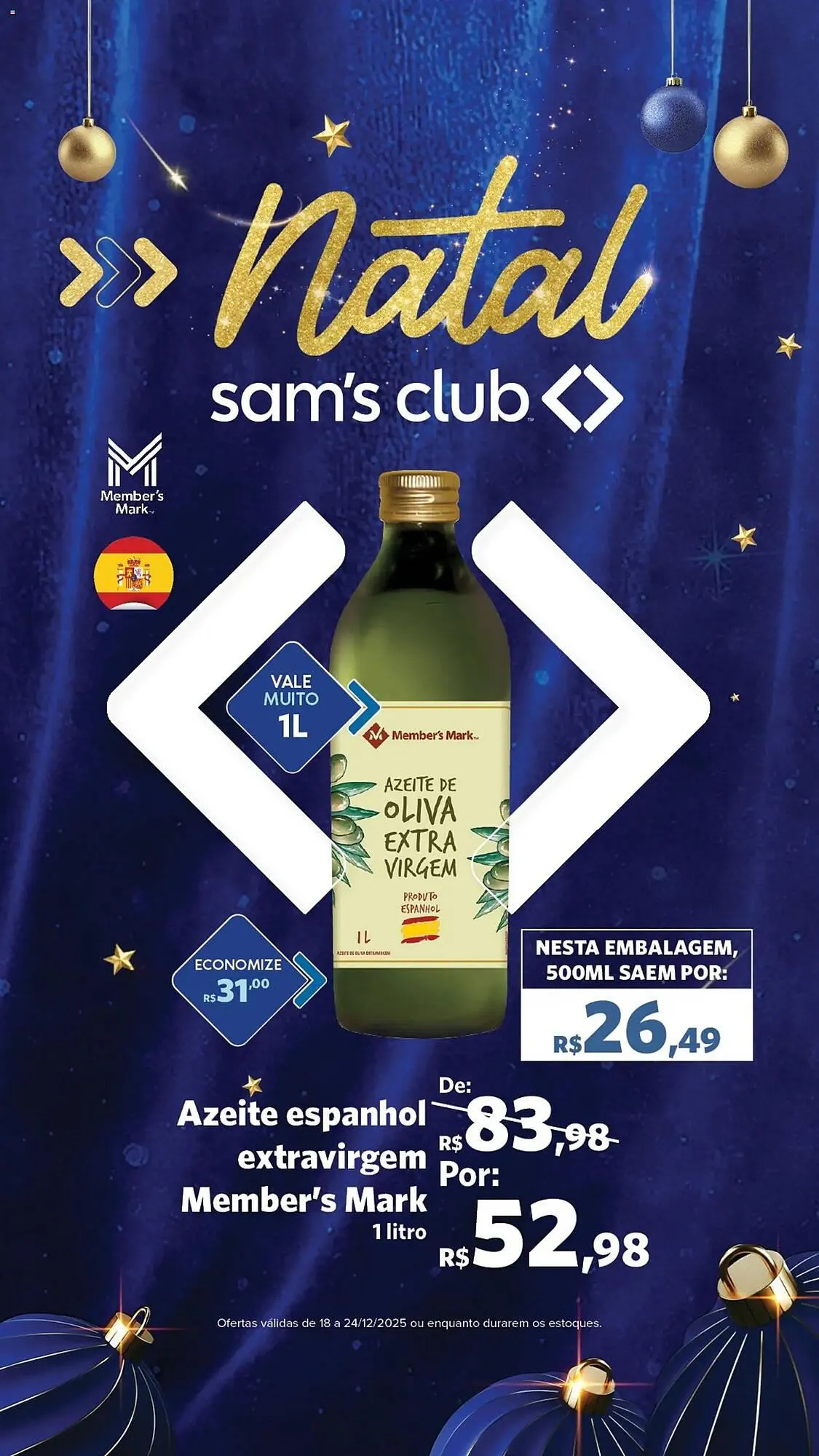 Encarte de Folheto Sam's Club 18 de dezembro até 24 de dezembro 2025 - Pagina 9
