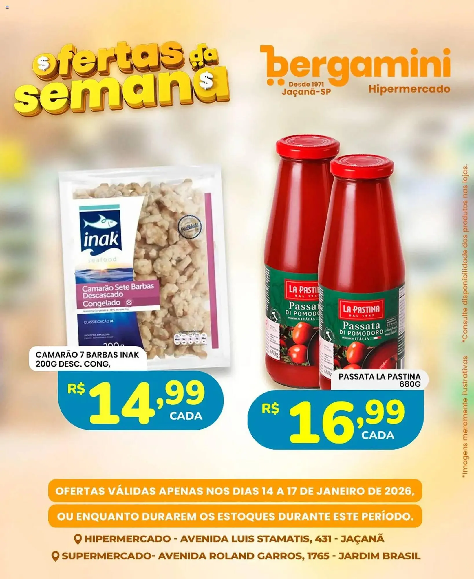 Encarte de Catálogo Supermercado Bergamini 14 de janeiro até 17 de janeiro 2026 - Pagina 14