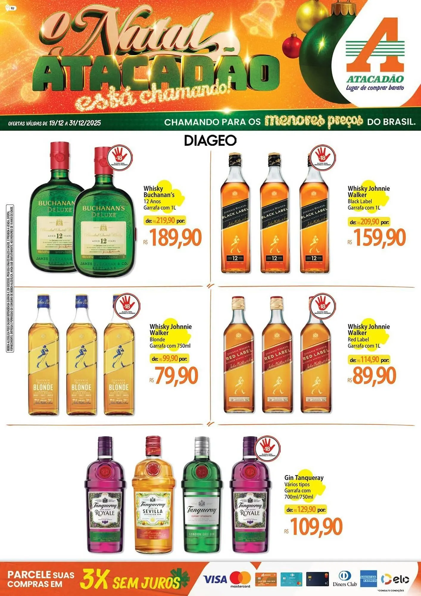 Encarte de Folheto Atacadão 19 de dezembro até 31 de dezembro 2025 - Pagina 1