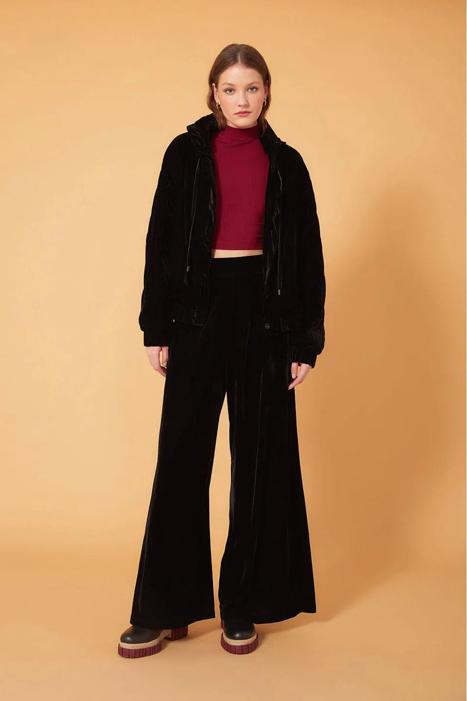 Calça Pantalona Veludo