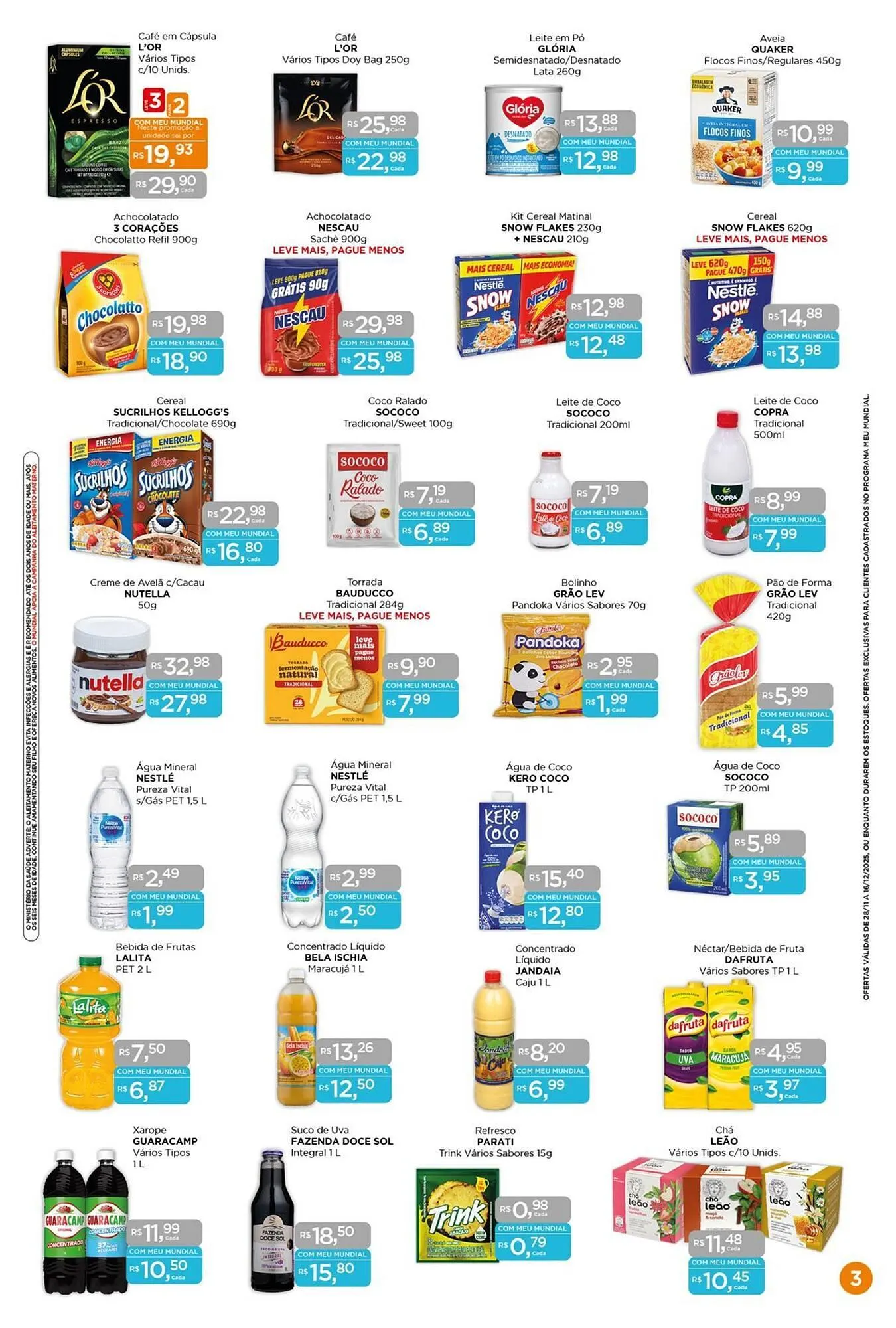 Encarte de Encarte Supermercados Mundial 28 de novembro até 16 de dezembro 2025 - Pagina 3