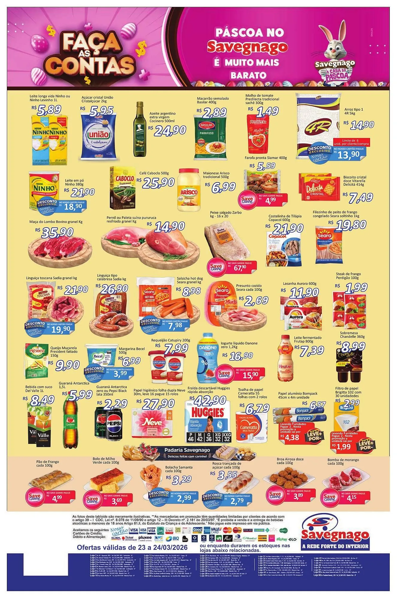 Encarte de Catálogo Supermercados Savegnago 23 de março até 24 de março 2026 - Pagina 2