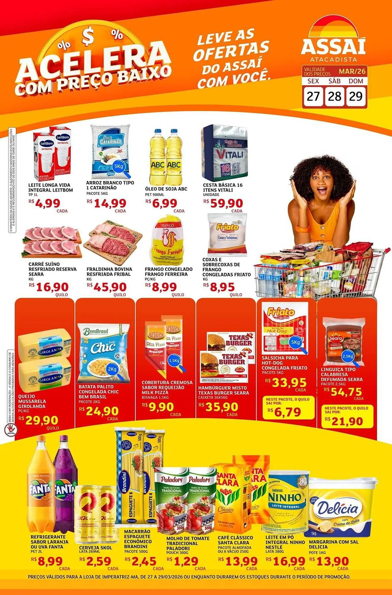 Encarte de Encarte Assaí Atacadista 27 de março até 29 de março 2026 - Pagina 1