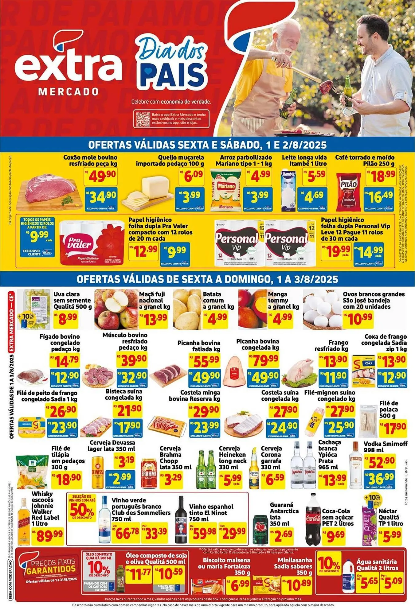 Encarte de Catálogo Extra 1 de agosto até 31 de agosto 2025 - Pagina 1