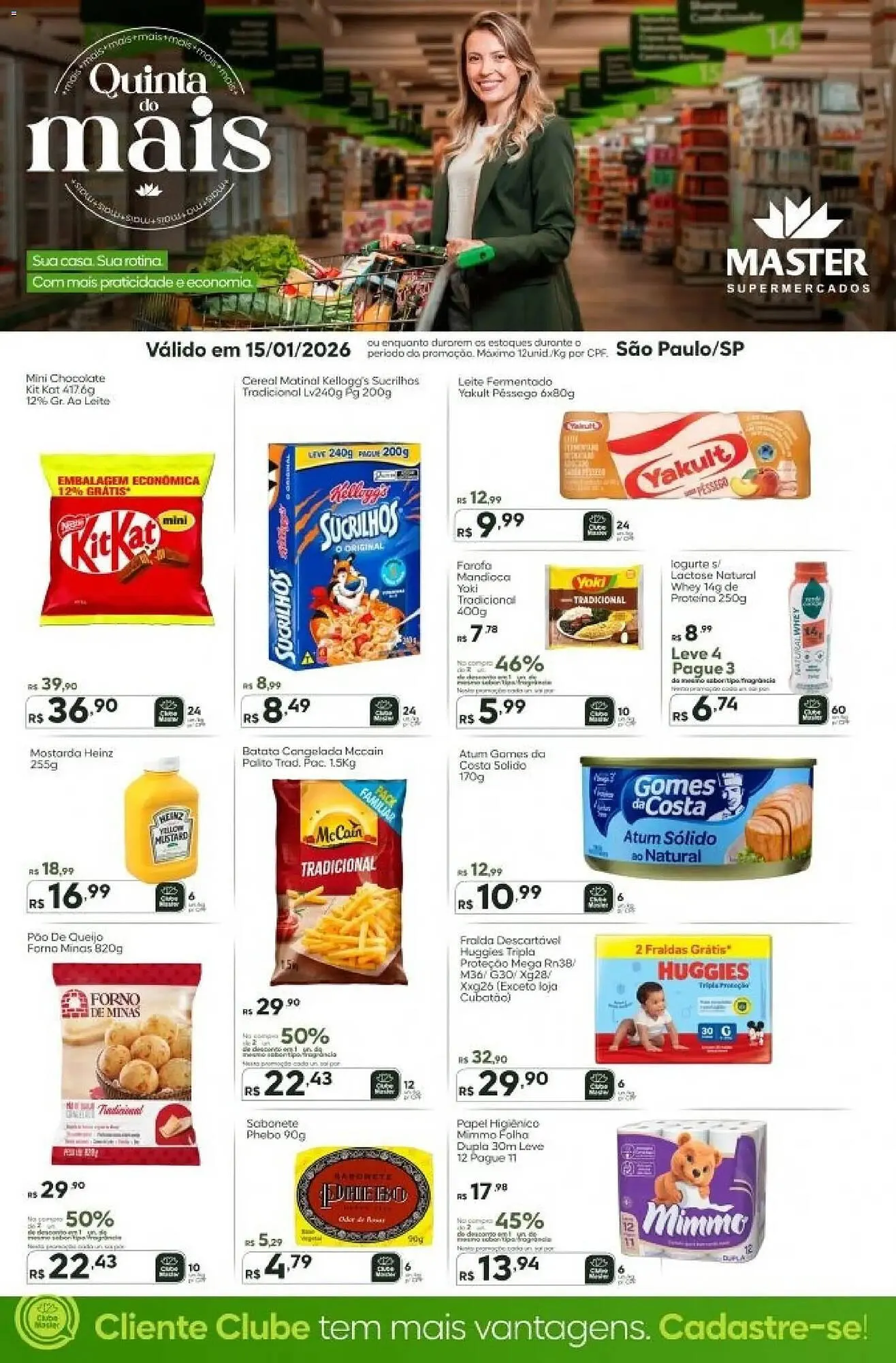 Encarte de Folheto Master Supermercados 15 de janeiro até 15 de janeiro 2026 - Pagina 1