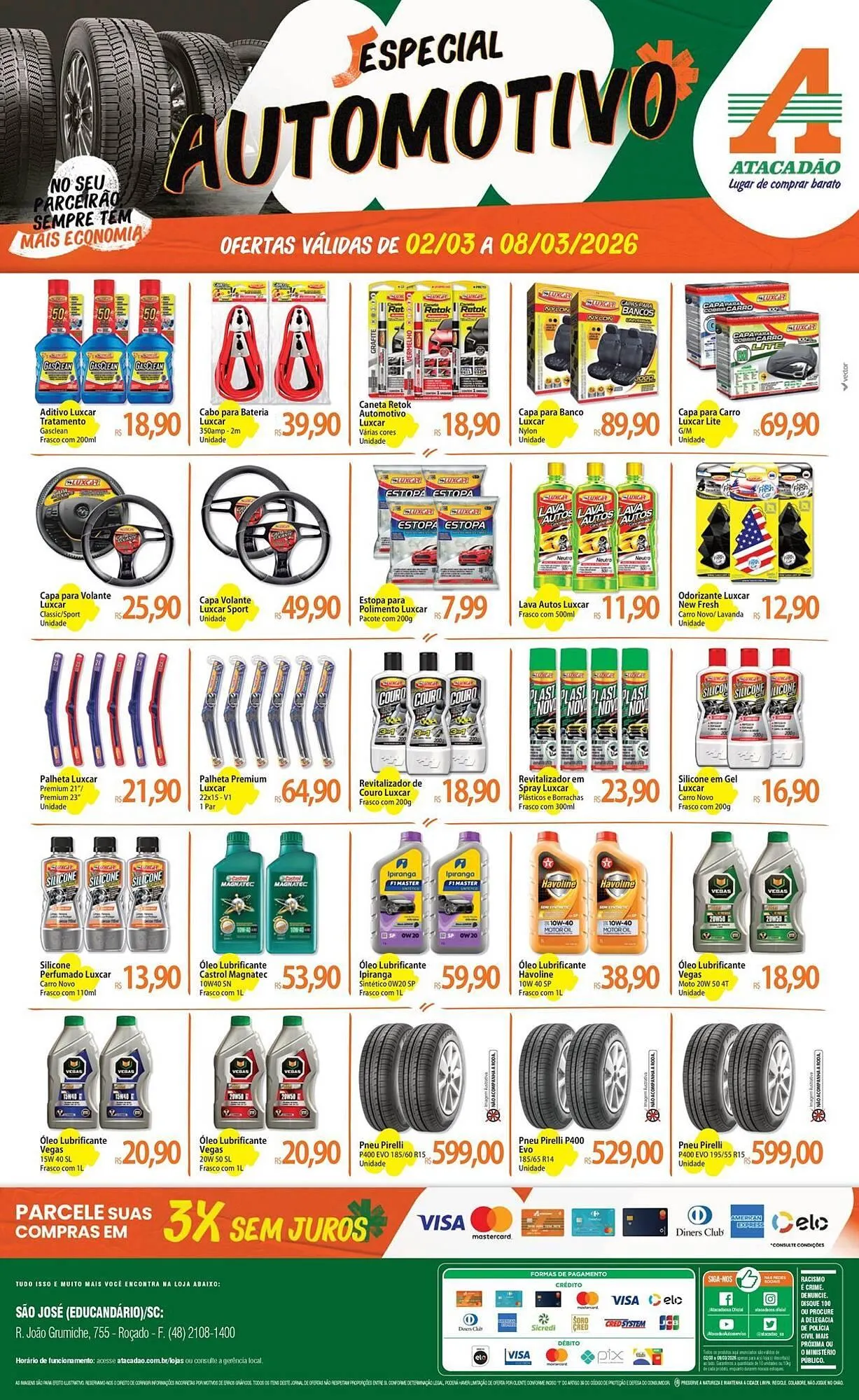 Encarte de Folheto Atacadão 2 de março até 8 de março 2026 - Pagina 1