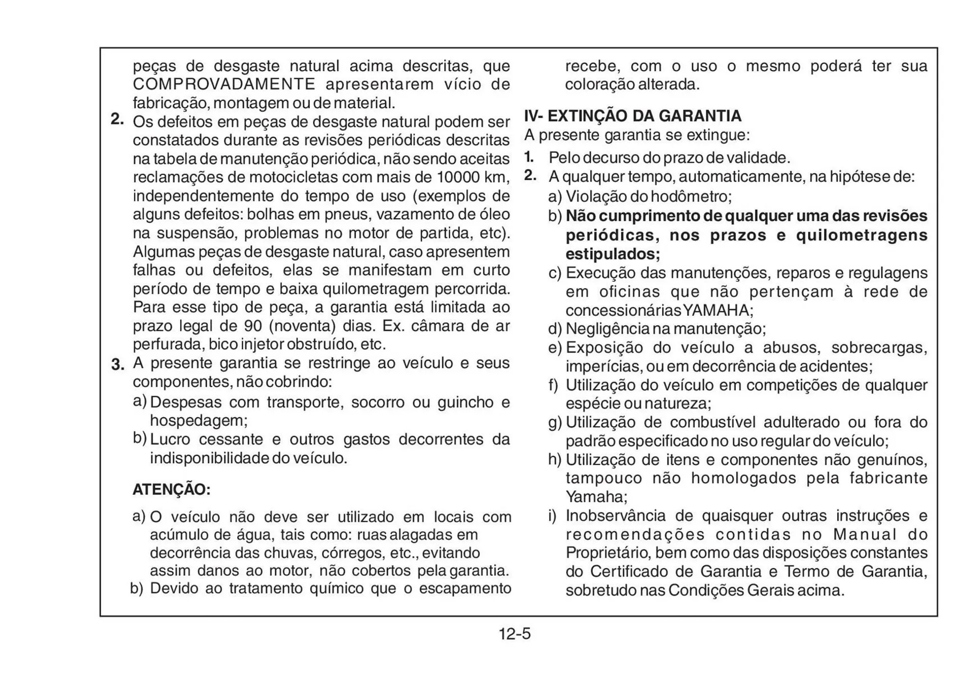 Encarte de Catálogo Yamaha 12 de junho até 31 de dezembro 2025 - Pagina 111