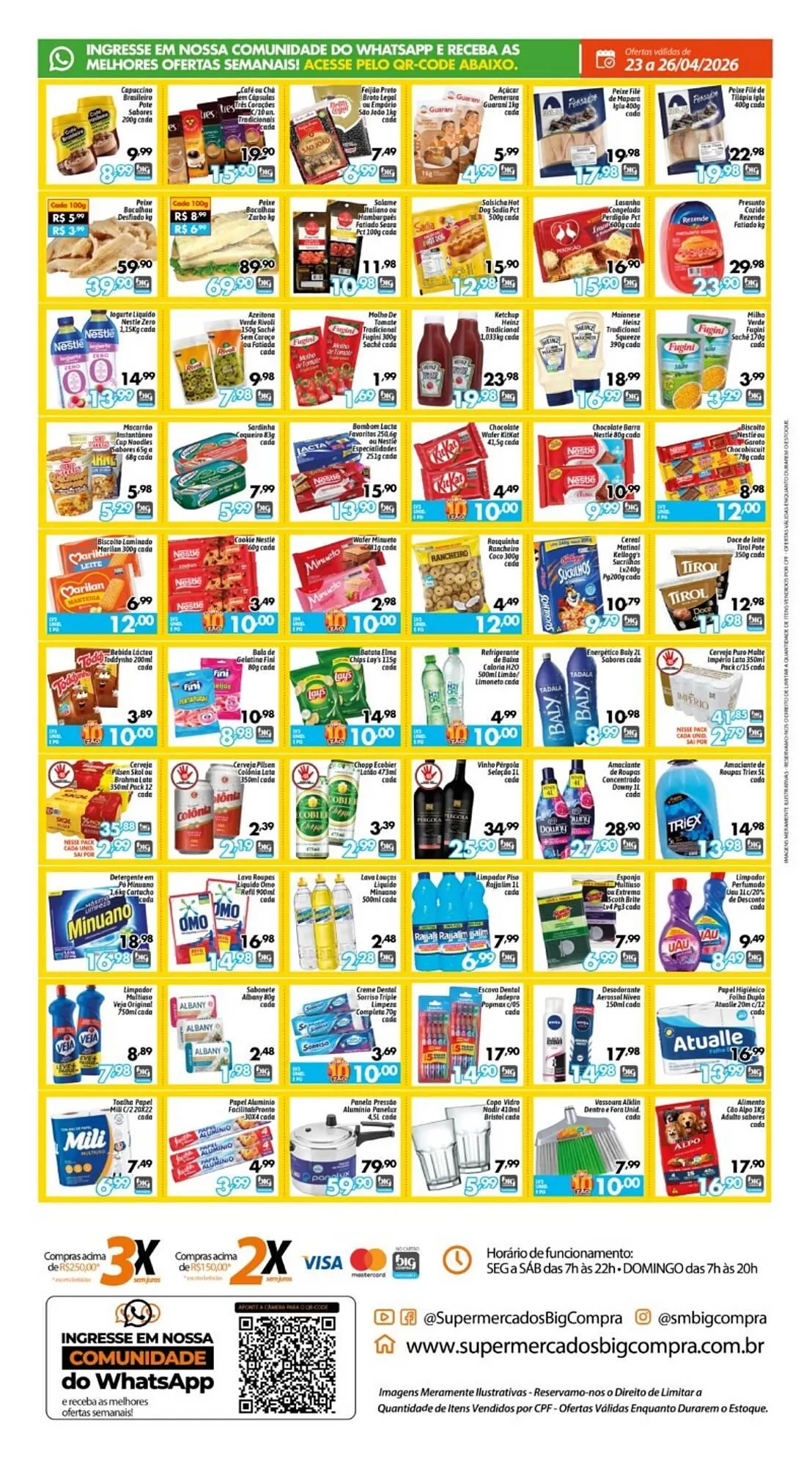 Encarte de Catálogo Supermercados Big Compra 23 de abril até 26 de abril 2026 - Pagina 2