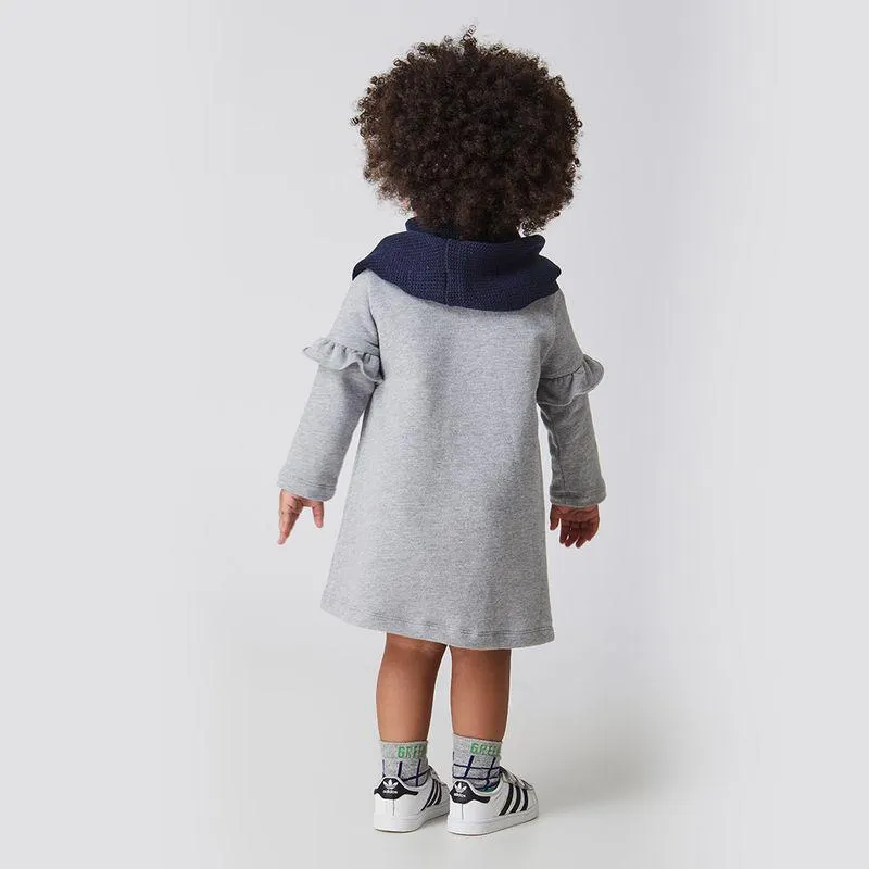 Vestido Sweet Bear Cinza