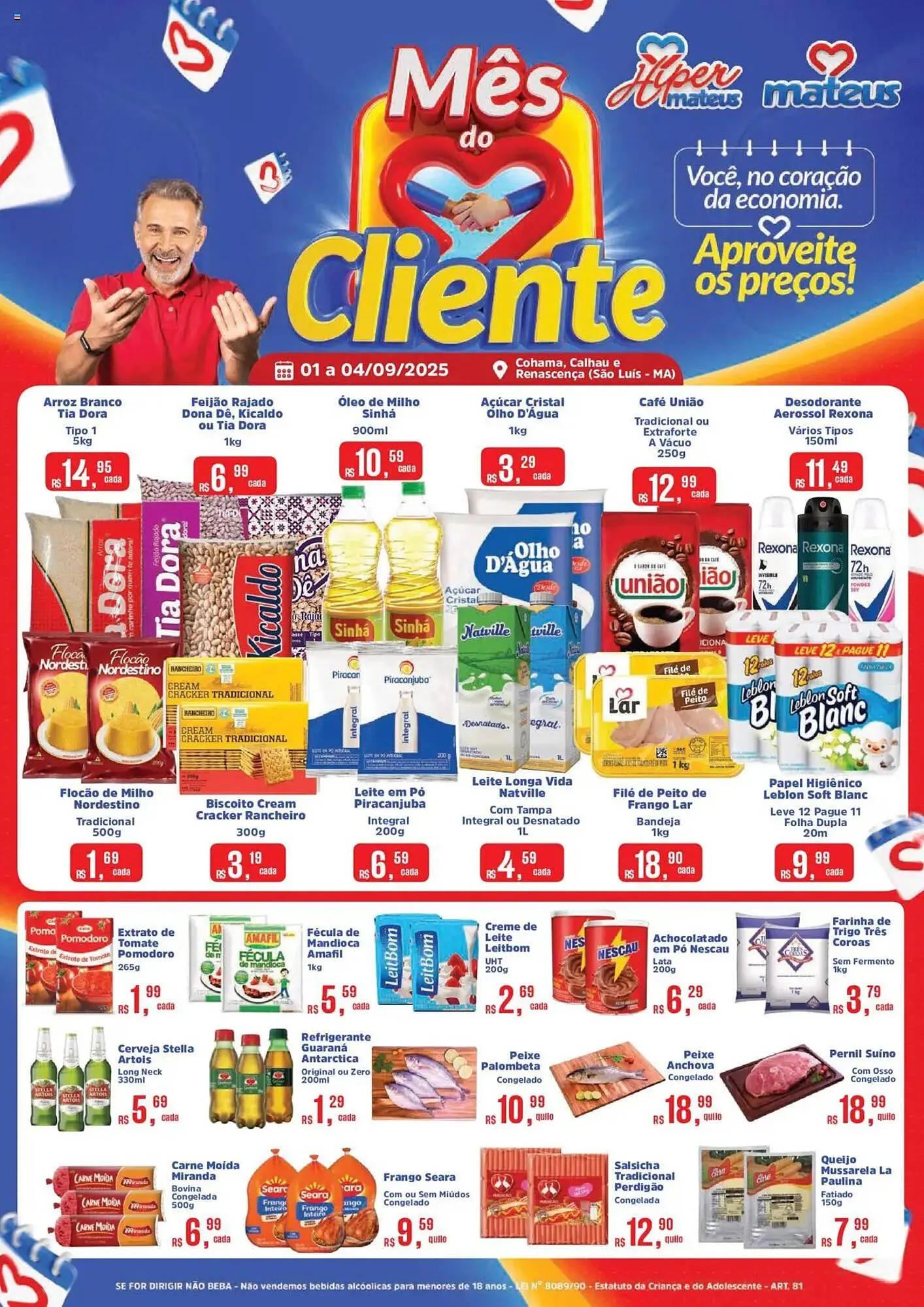 Encarte de Catálogo Supermercados Mateus 1 de setembro até 4 de setembro 2025 - Pagina 1