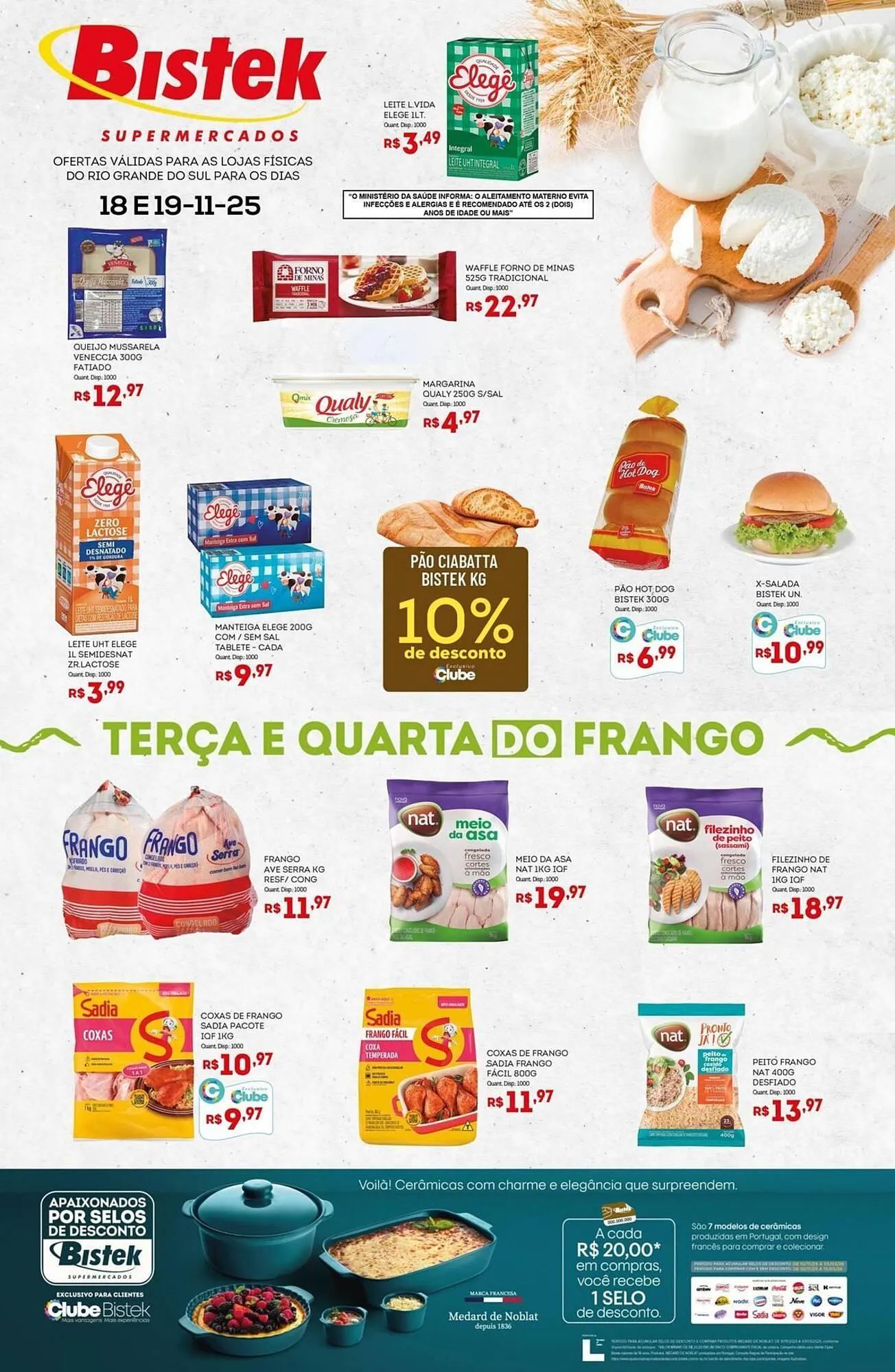Encarte de Encarte Bistek Supermercados 18 de novembro até 19 de novembro 2025 - Pagina 1