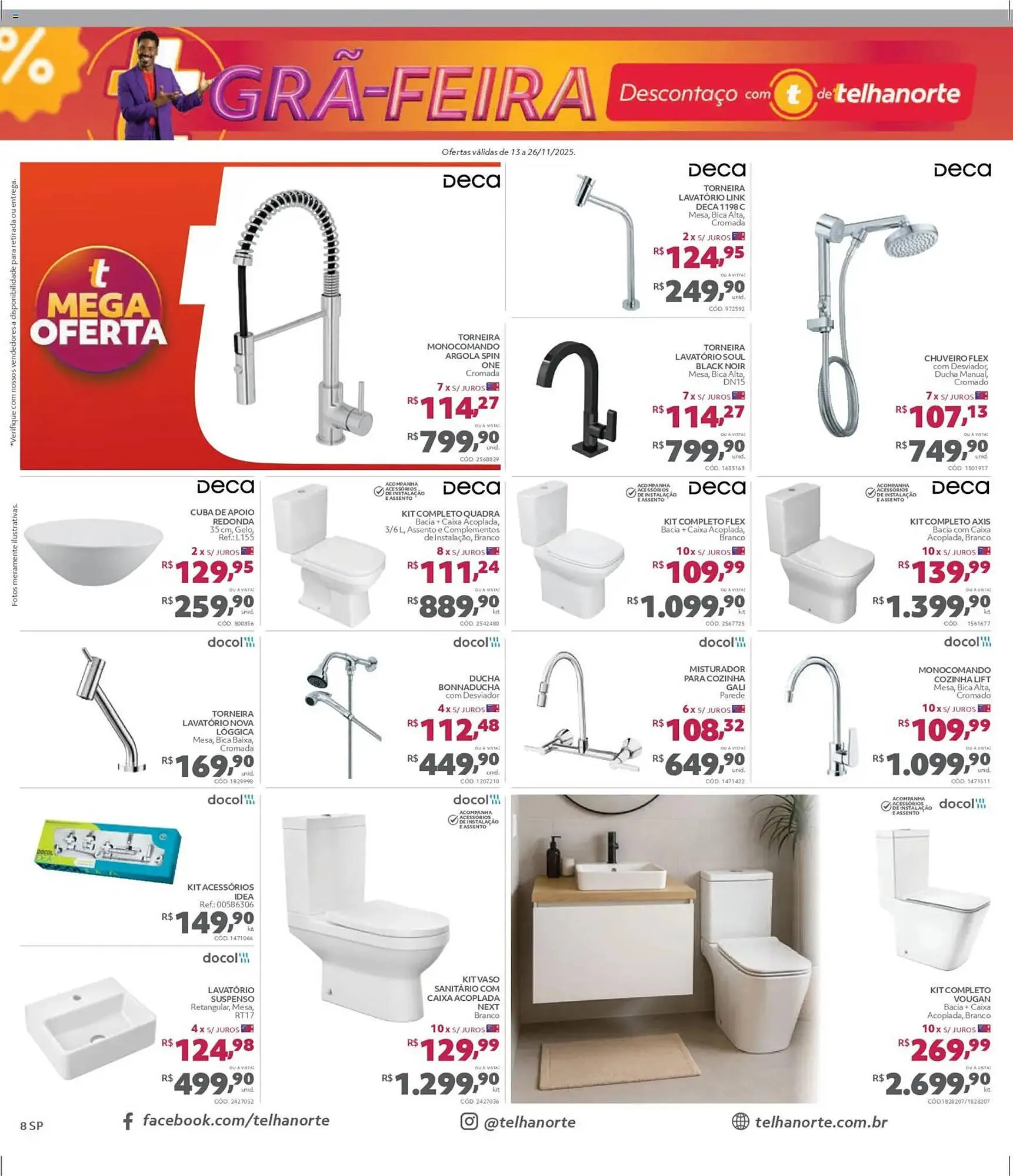Encarte de Catálogo Telhanorte 13 de novembro até 27 de novembro 2025 - Pagina 8