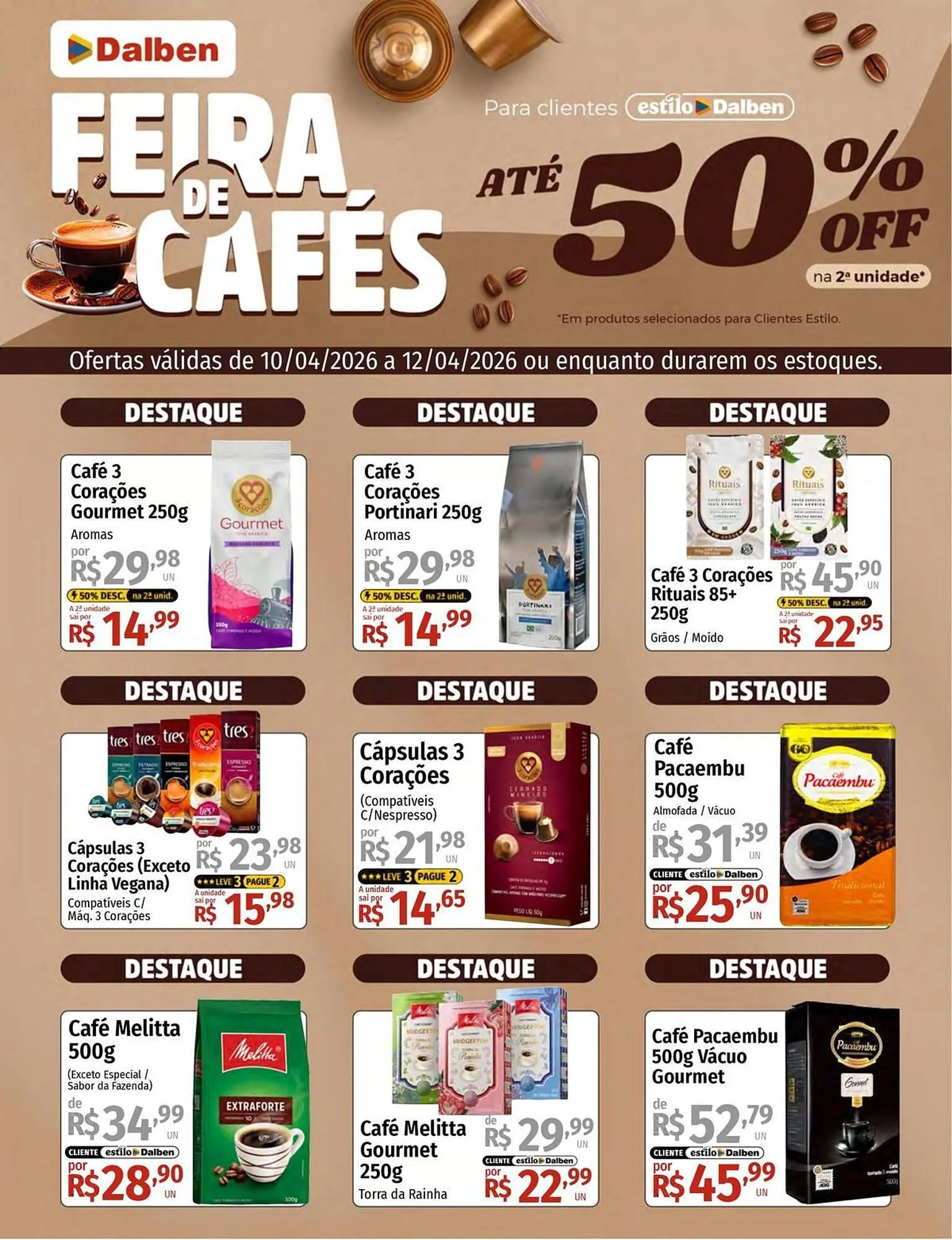 Encarte de Catálogo Supermercado Dalben 10 de abril até 12 de abril 2026 - Pagina 1