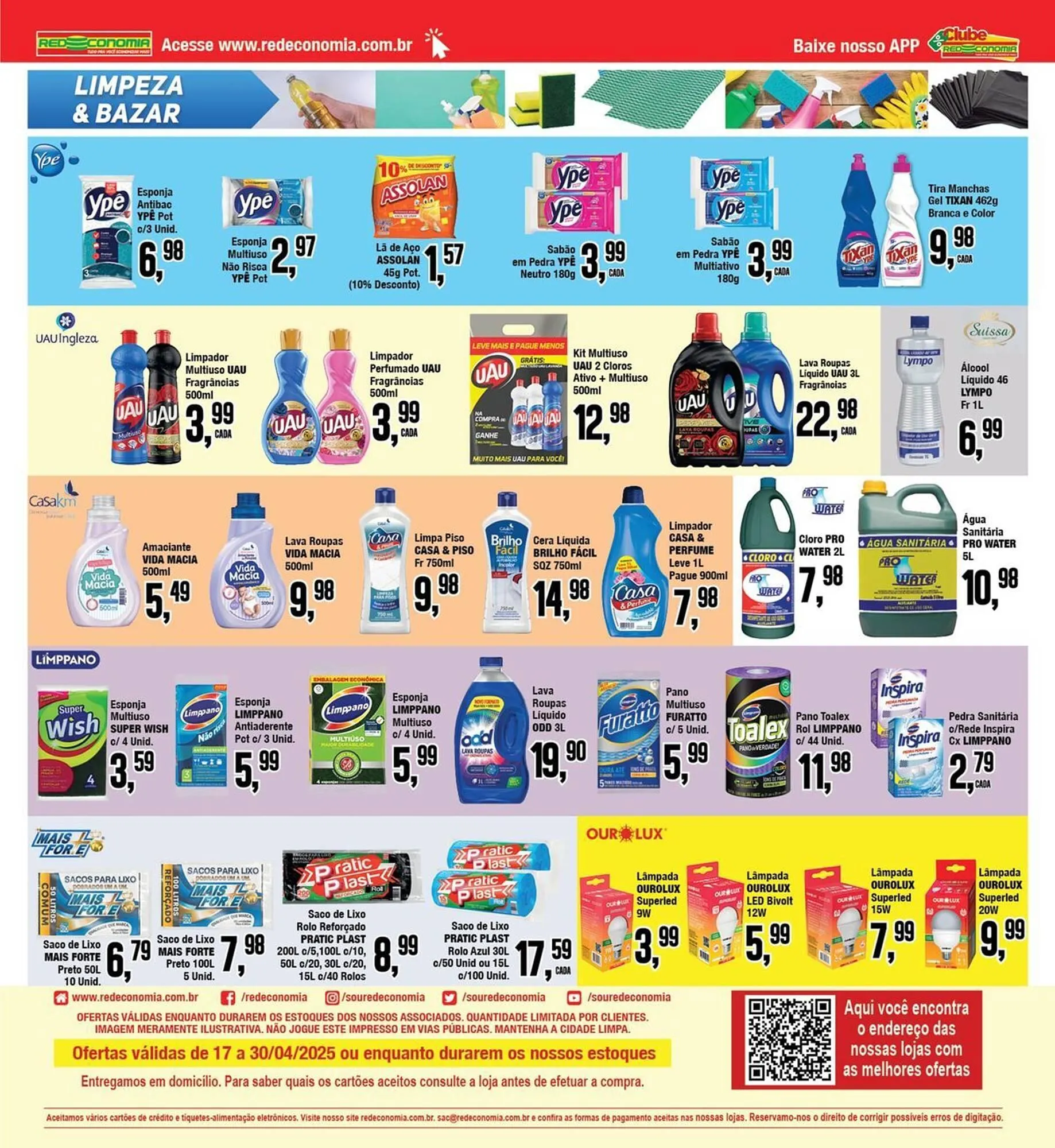 Encarte de Catálogo Rede Economia 17 de abril até 30 de abril 2025 - Pagina 17
