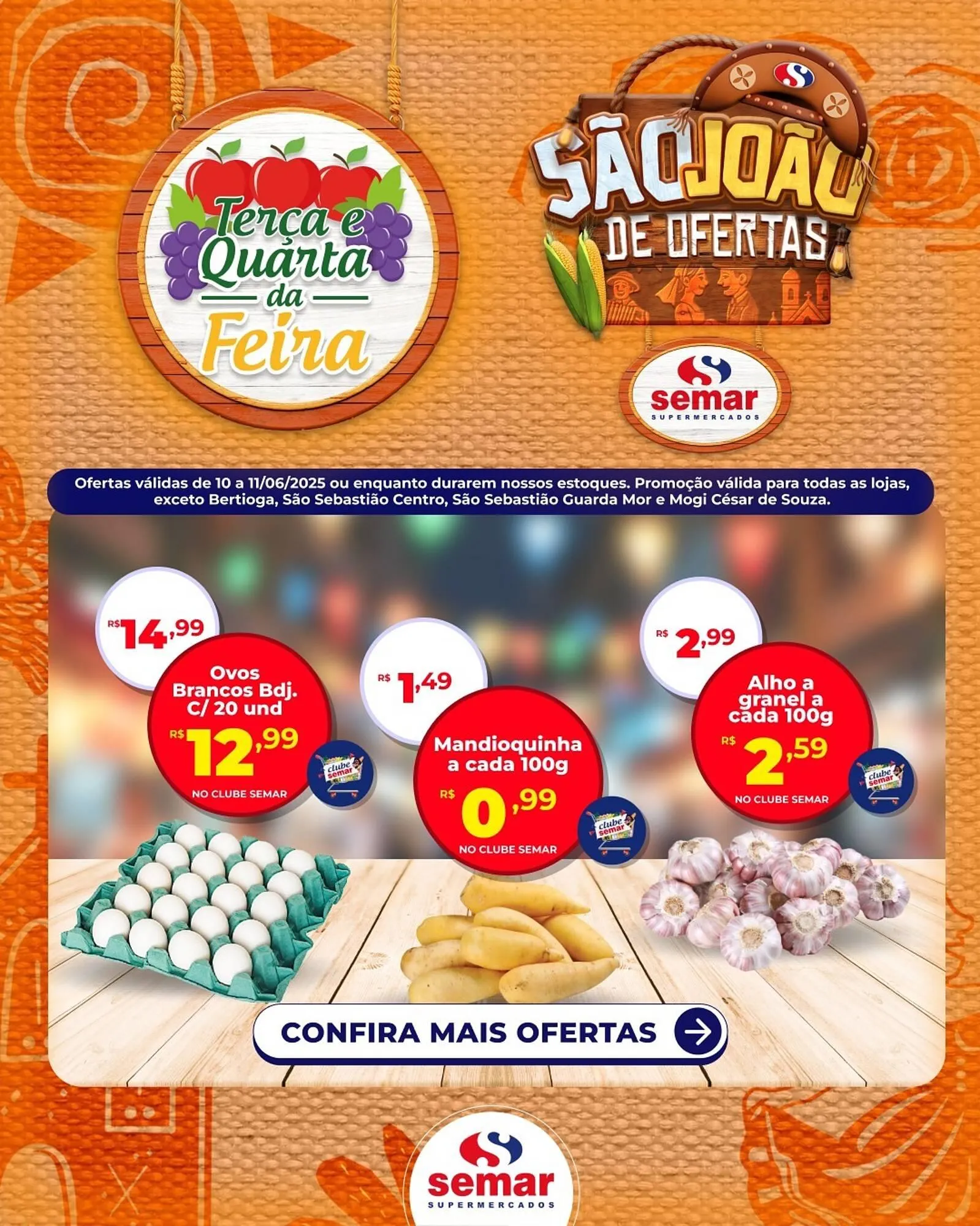 Encarte de Catálogo Semar Supermercado 9 de junho até 11 de junho 2025 - Pagina 1