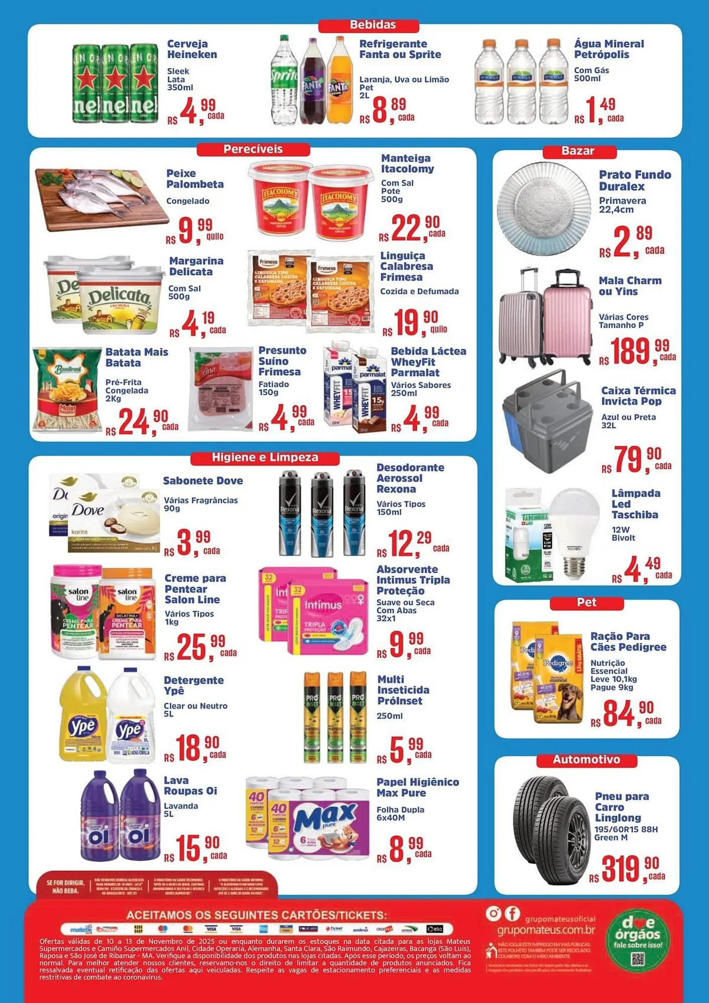 Encarte de Catálogo Supermercados Mateus 10 de novembro até 13 de novembro 2025 - Pagina 2