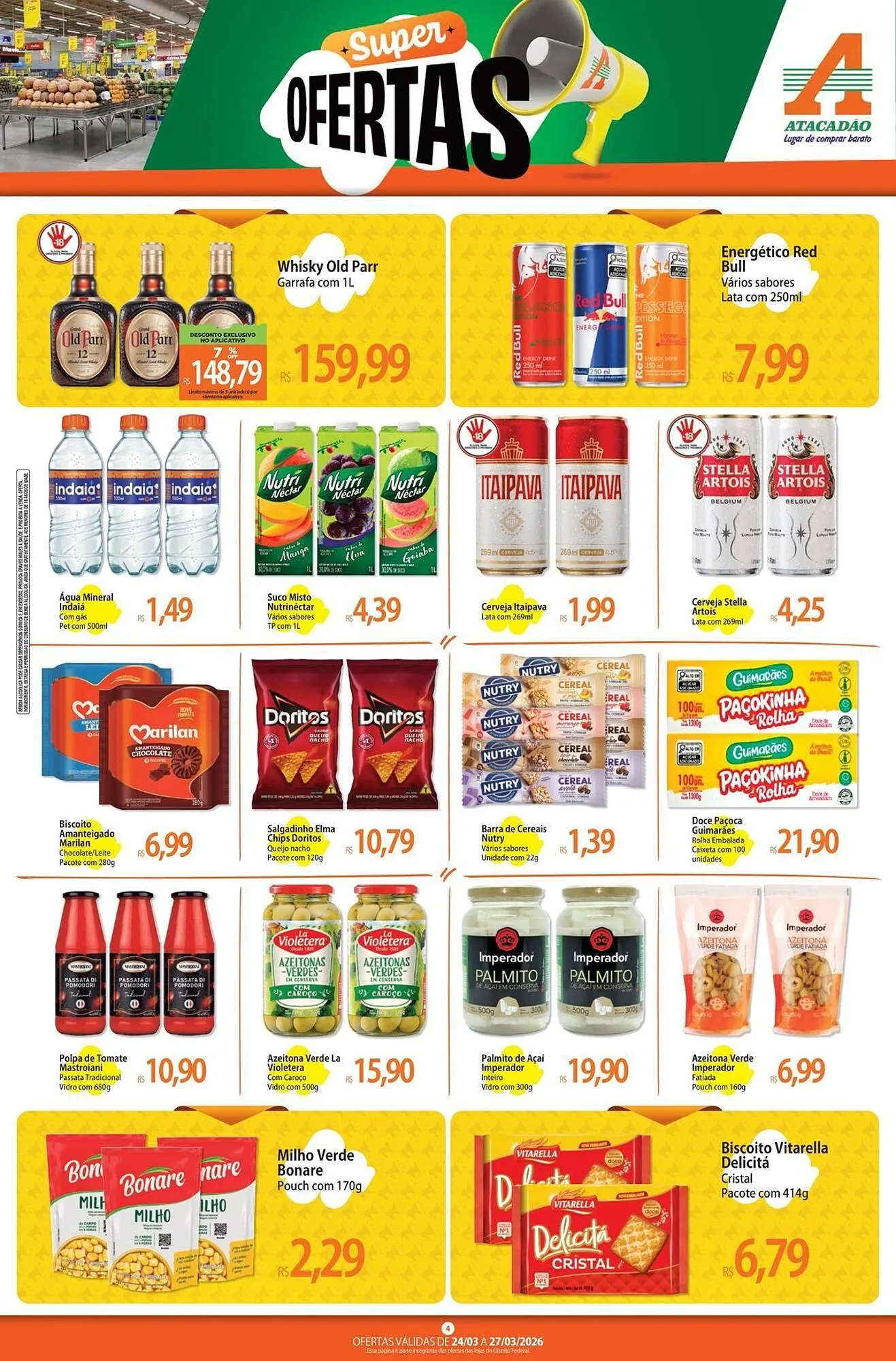 Encarte de Folheto Atacadão 24 de março até 27 de março 2026 - Pagina 4