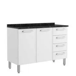 Balcão com Tampo Bertolini Gourmet 7126 - Branco