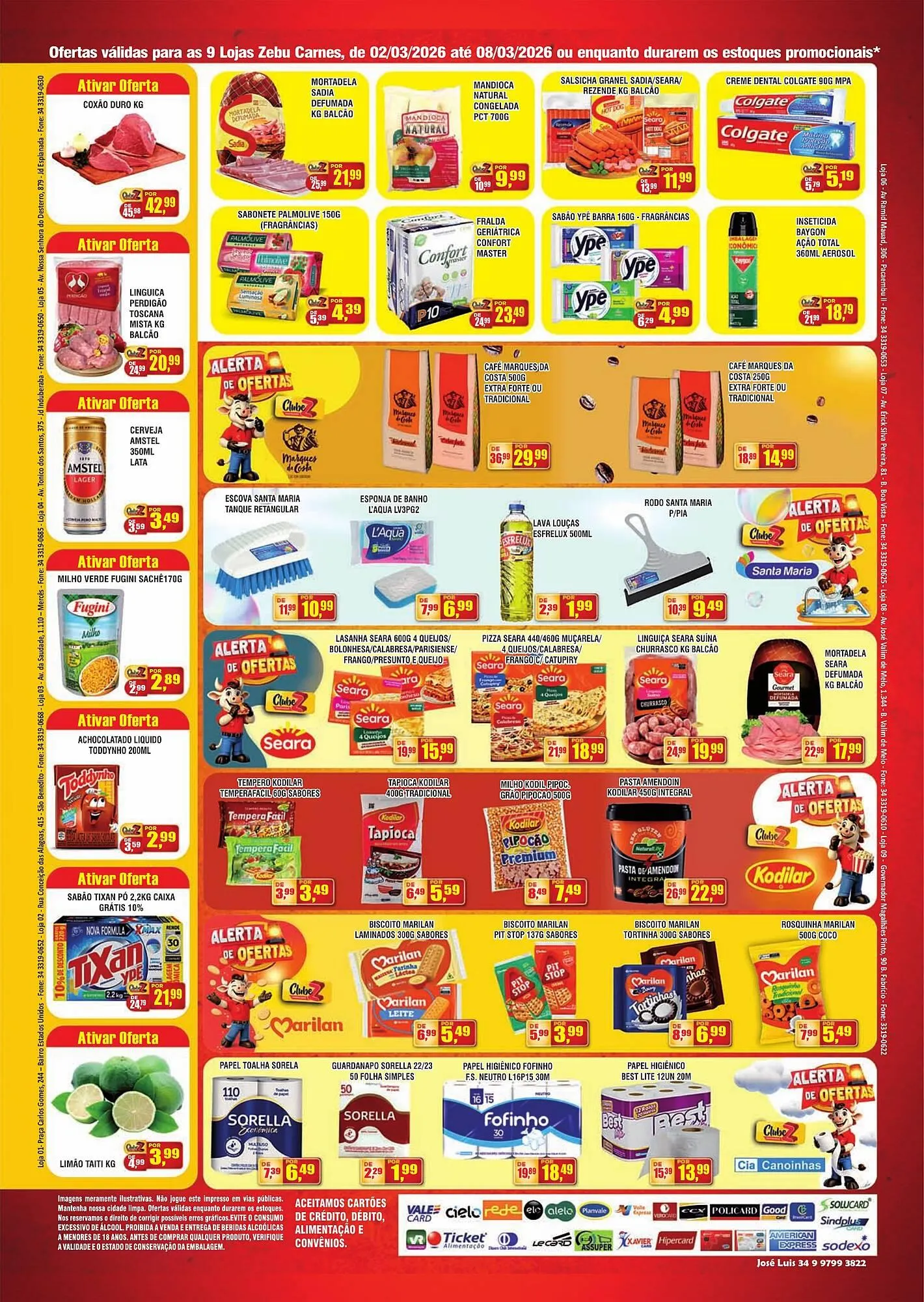 Encarte de Catálogo Zebu Carnes Supermercados 5 de março até 8 de março 2026 - Pagina 2