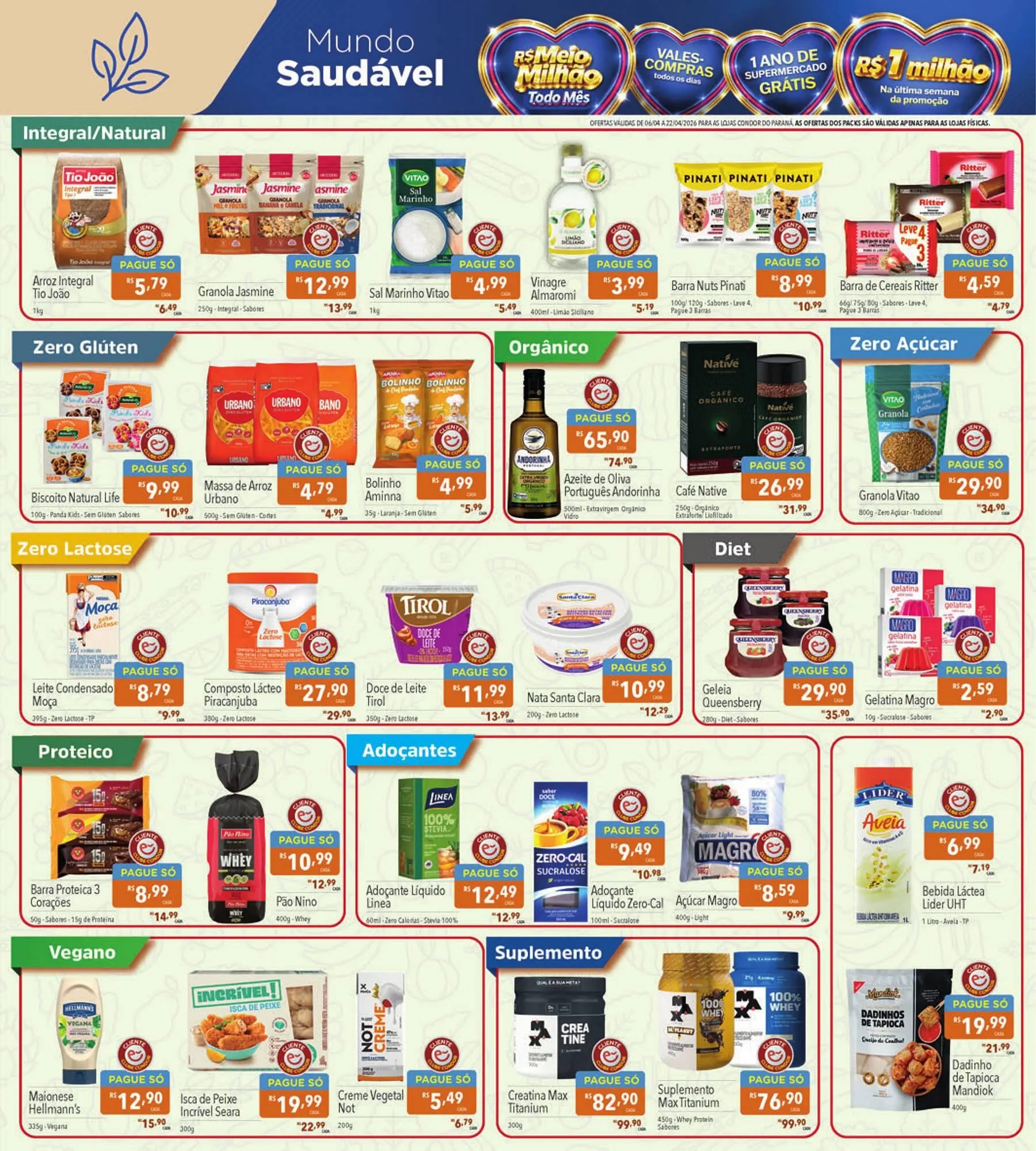 Encarte de Catálogo Supermercados Condor 6 de abril até 22 de abril 2026 - Pagina 7