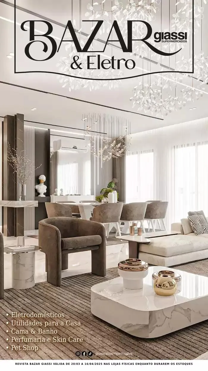 Encarte de Bazar Giassi 20 de março até 16 de abril 2025 - Pagina 1