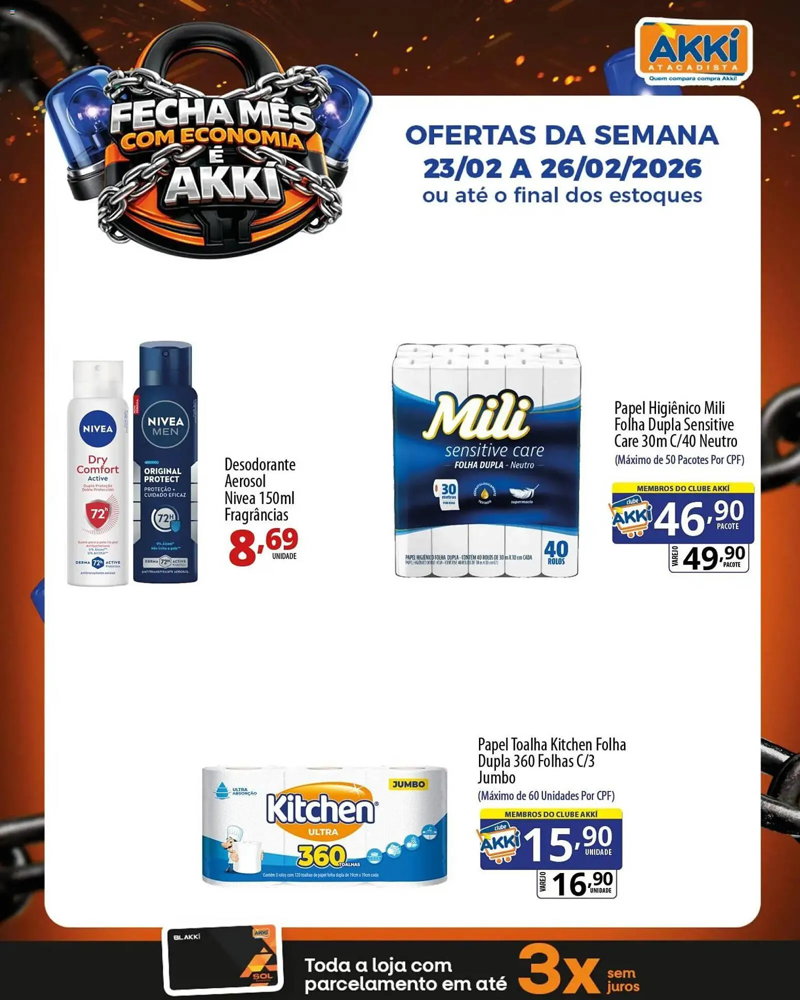 Encarte de Folheto Akki Atacadista 23 de fevereiro até 26 de fevereiro 2026 - Pagina 2