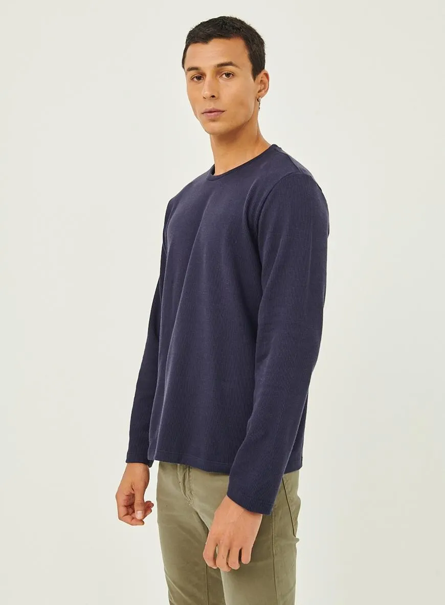 Blusão Canelado Manga Longa