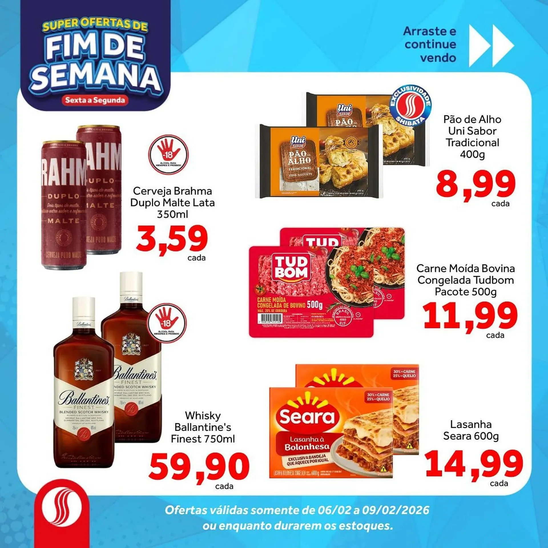 Encarte de Folheto Shibata Supermercados 6 de fevereiro até 9 de fevereiro 2026 - Pagina 3