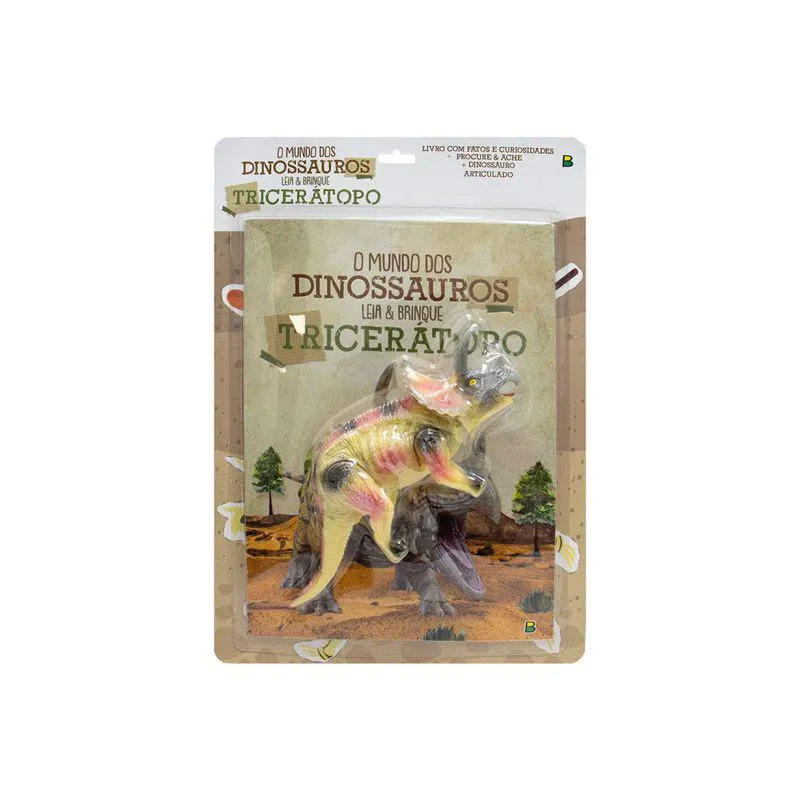 Livro Mundo Dos Dinossauros - Leia E Brinque: Tricerátopo - Todolivro