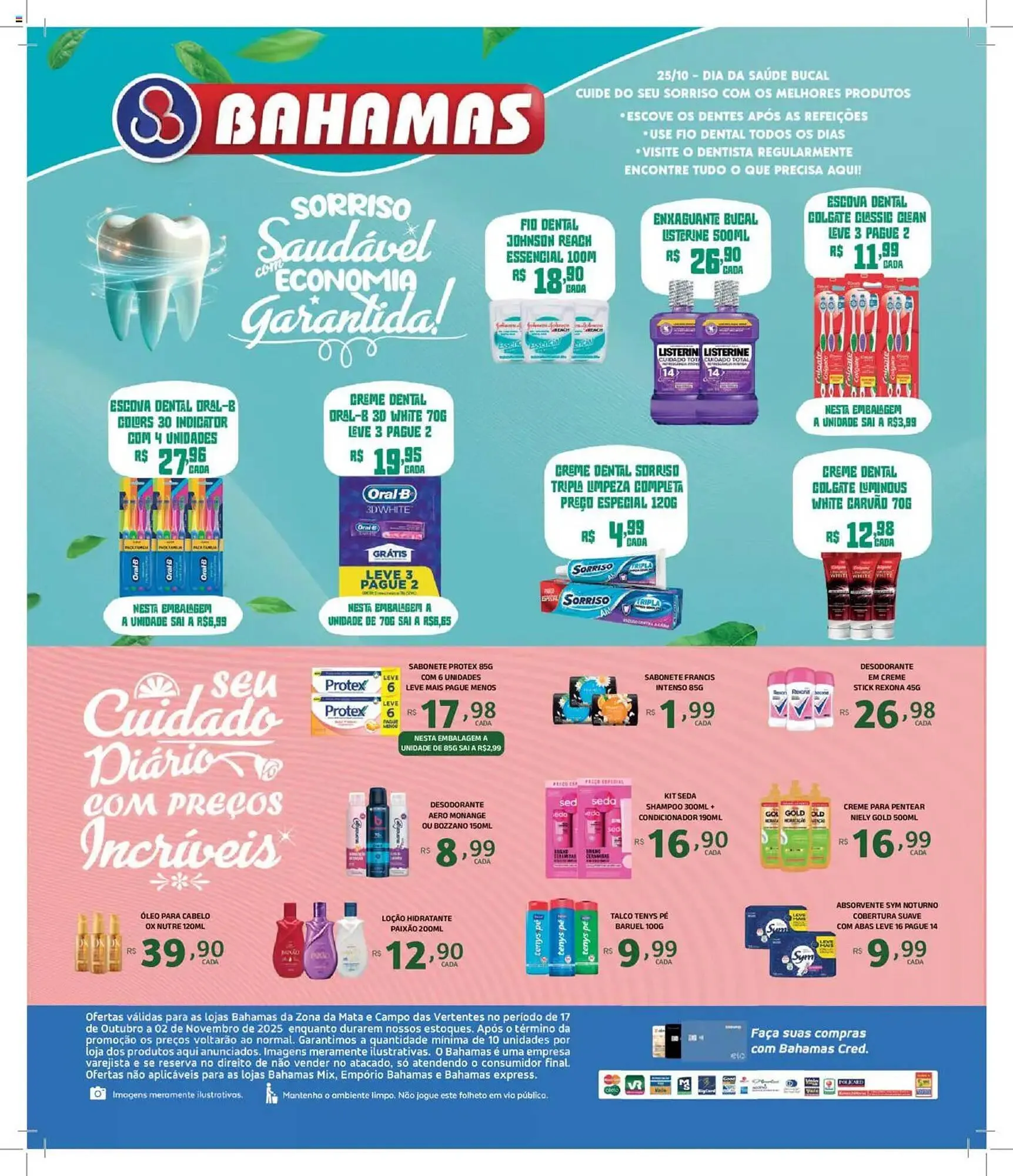Encarte de Catálogo Bahamas Supermercados 17 de outubro até 3 de novembro 2025 - Pagina 2