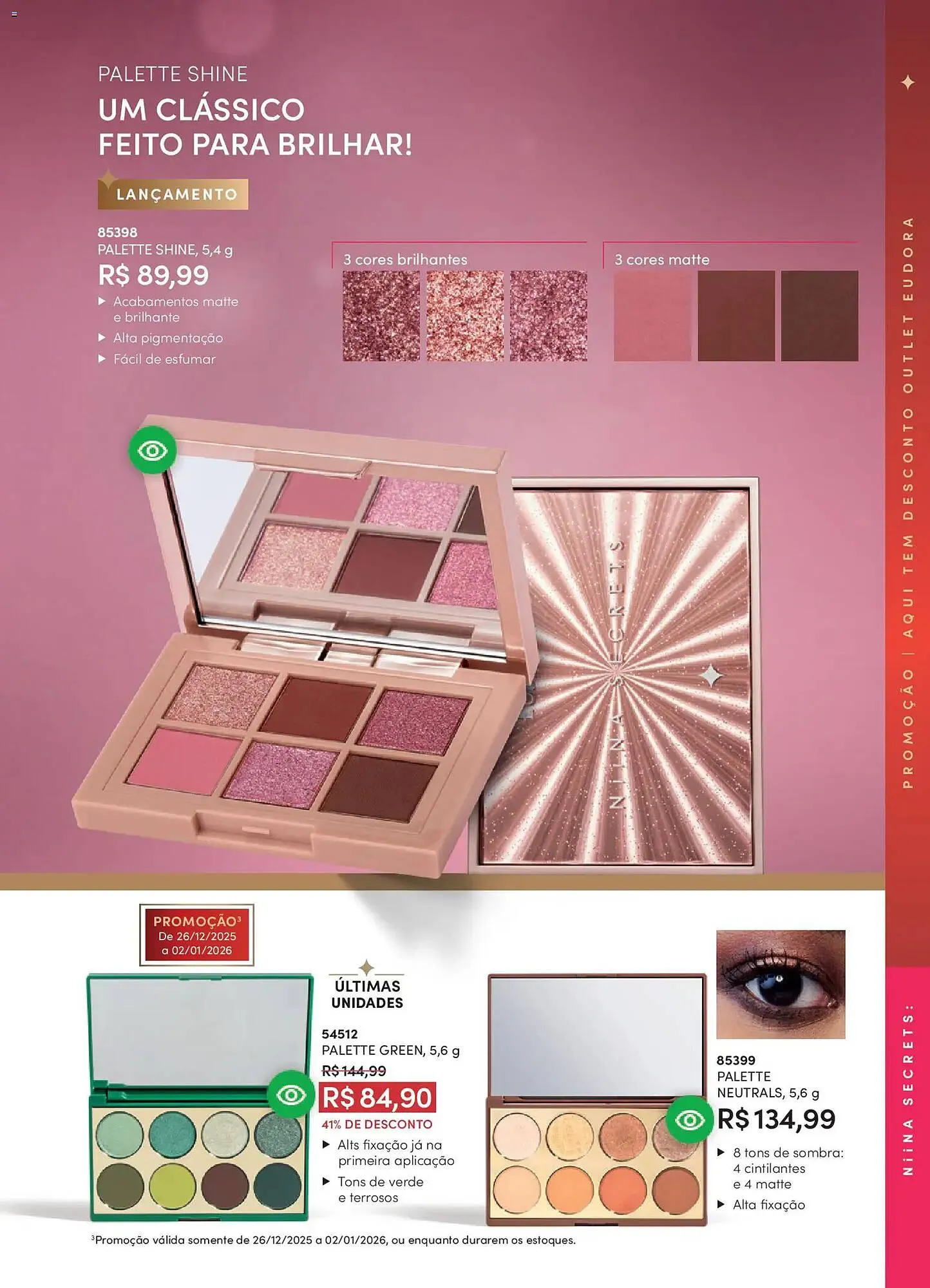 Encarte de Catálogo Eudora 17 de dezembro até 9 de janeiro 2026 - Pagina 102