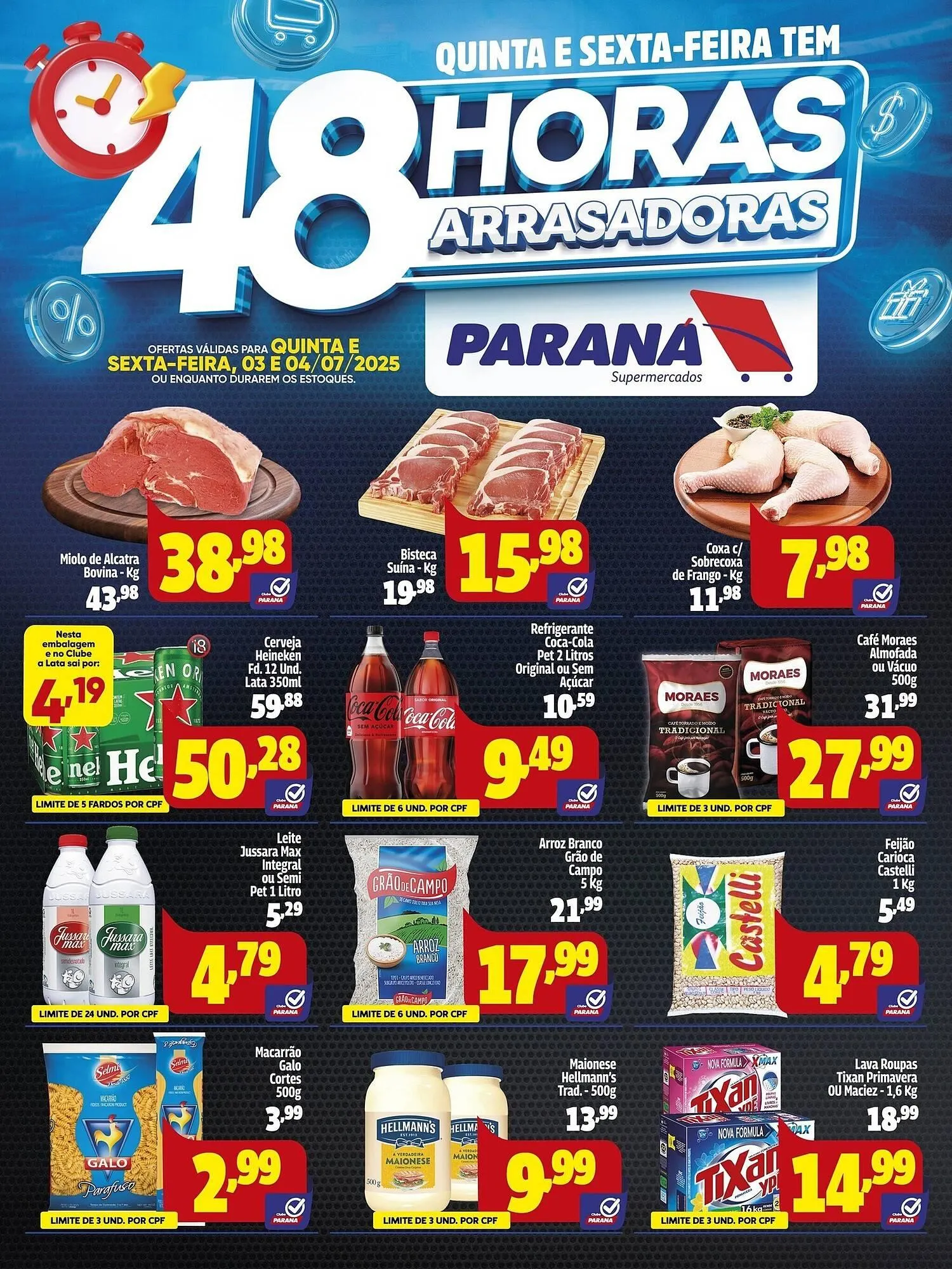 Encarte de Catálogo Supermercado Paraná 3 de julho até 3 de julho 2025 - Pagina 1