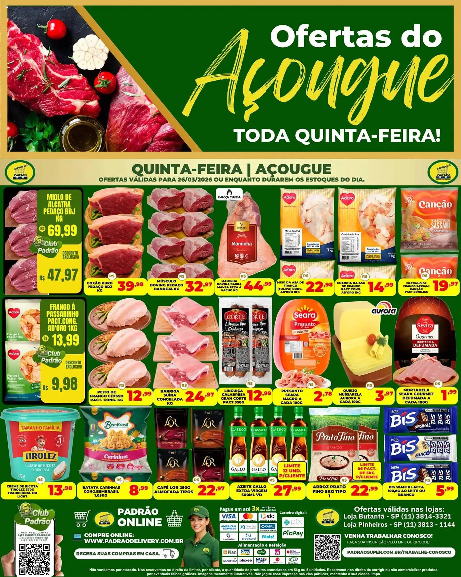 Encarte de Folheto Supermercado Padrão 26 de março até 27 de março 2026 - Pagina 1