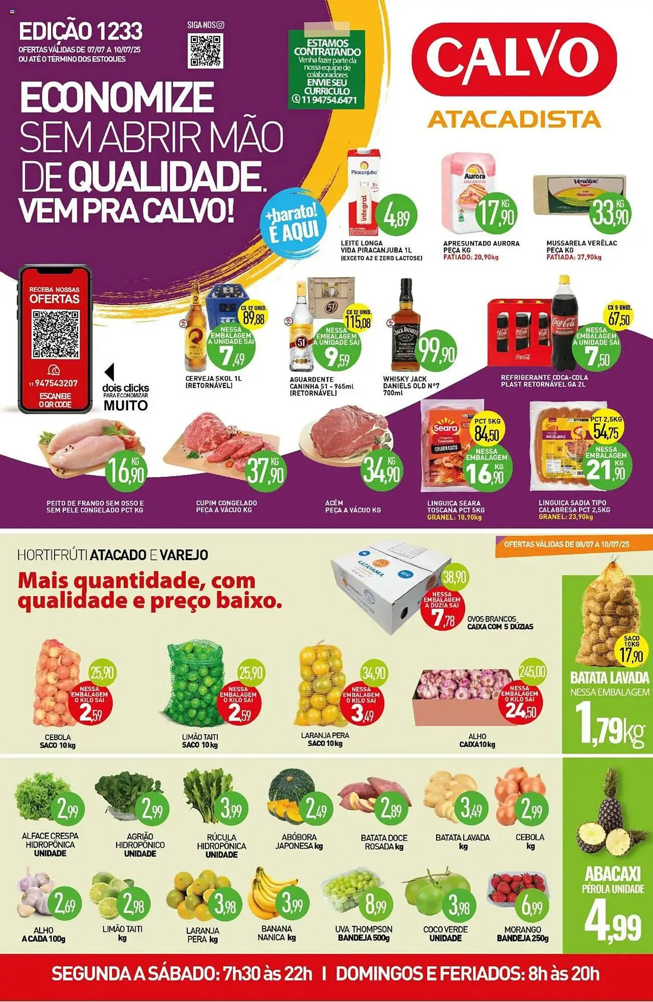 Encarte de Catálogo Calvo Atacadista 7 de julho até 11 de julho 2025 - Pagina 1