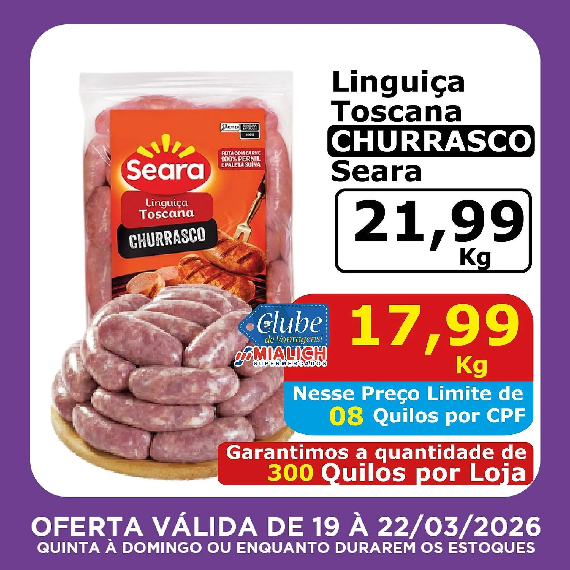 Encarte de Catálogo Mialich Supermercados 19 de março até 22 de março 2026 - Pagina 2
